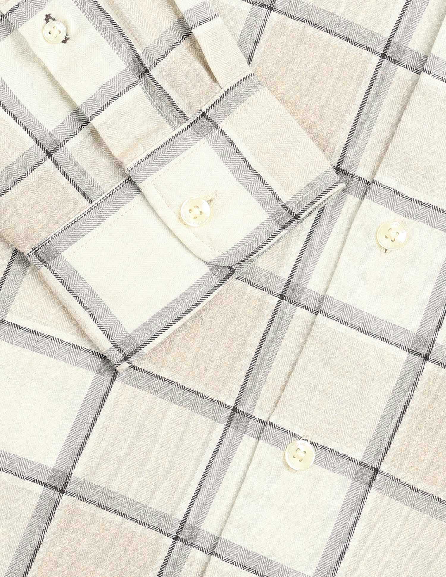 Grid Tattersall Checked Twill Shirt - Image 8