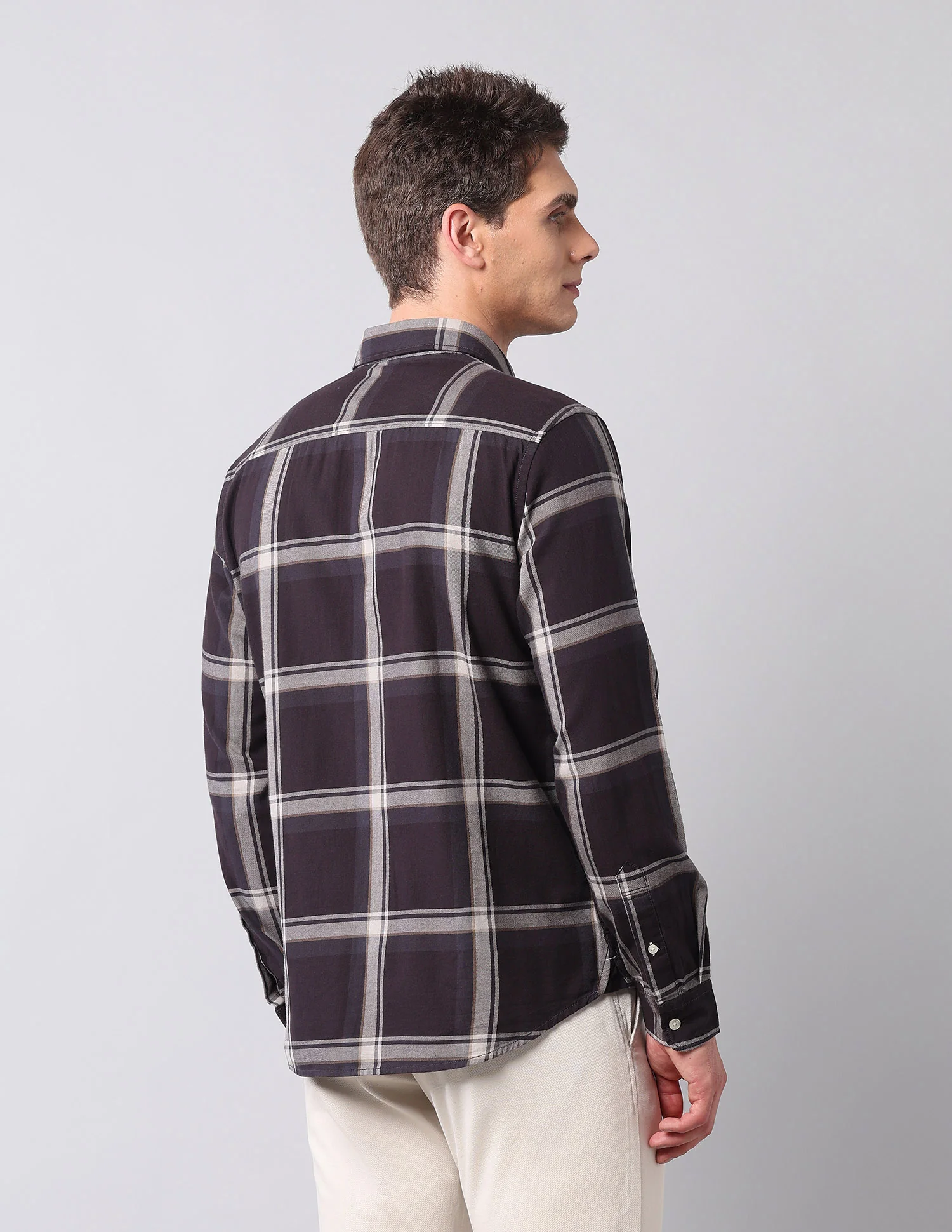 Grid Tattersall Checked Twill Shirt - Image 5