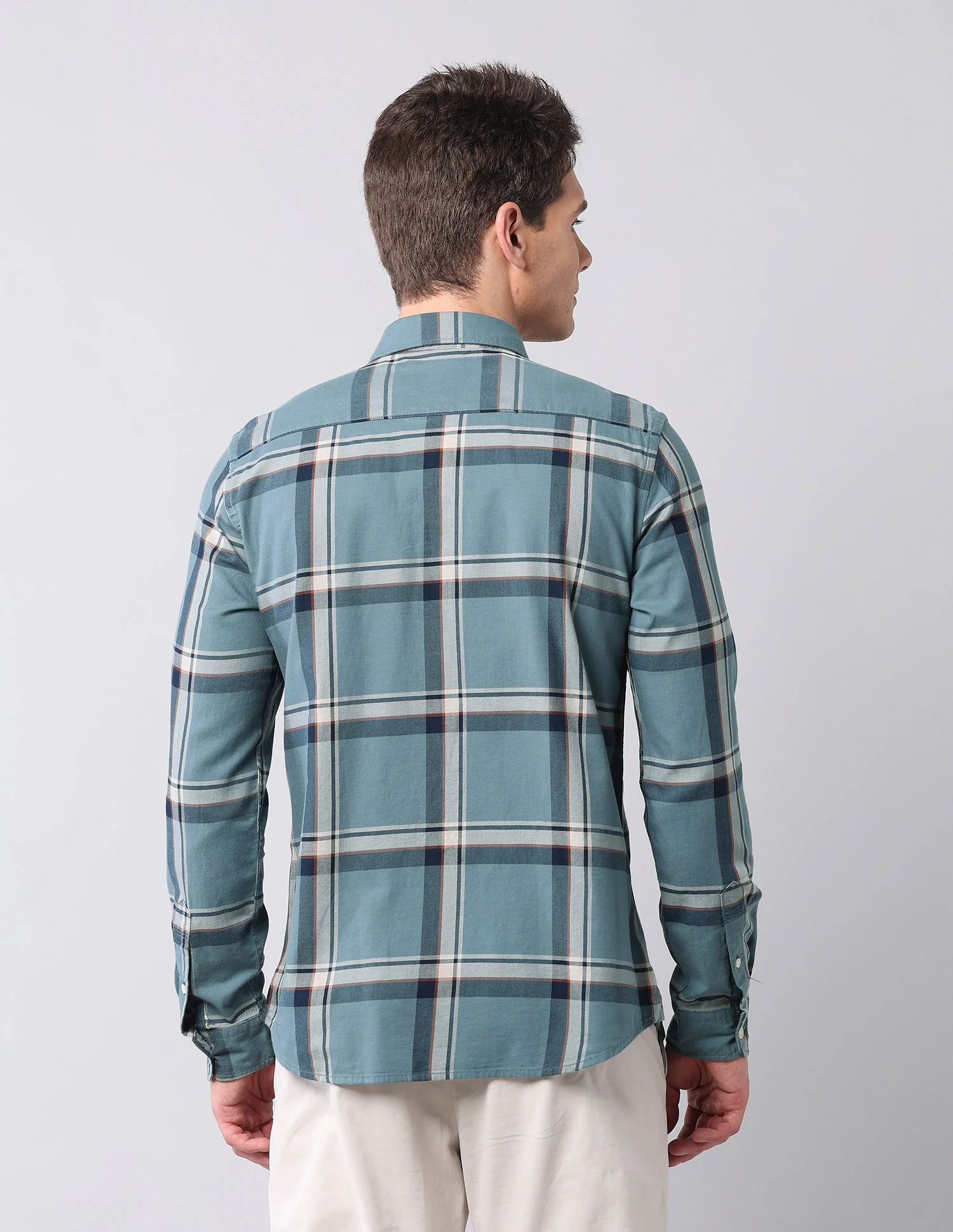Grid Tattersall Checked Twill Shirt - Image 5