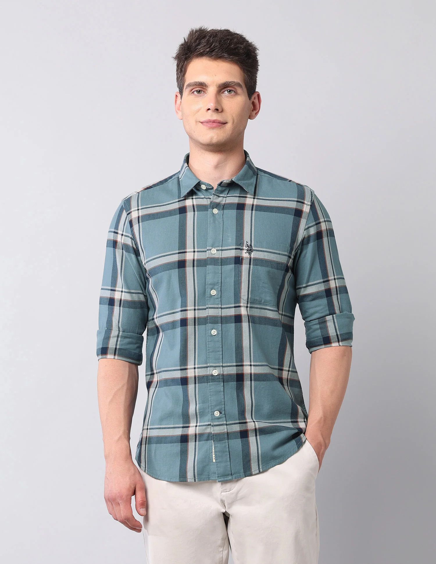 Grid Tattersall Checked Twill Shirt - Image 6
