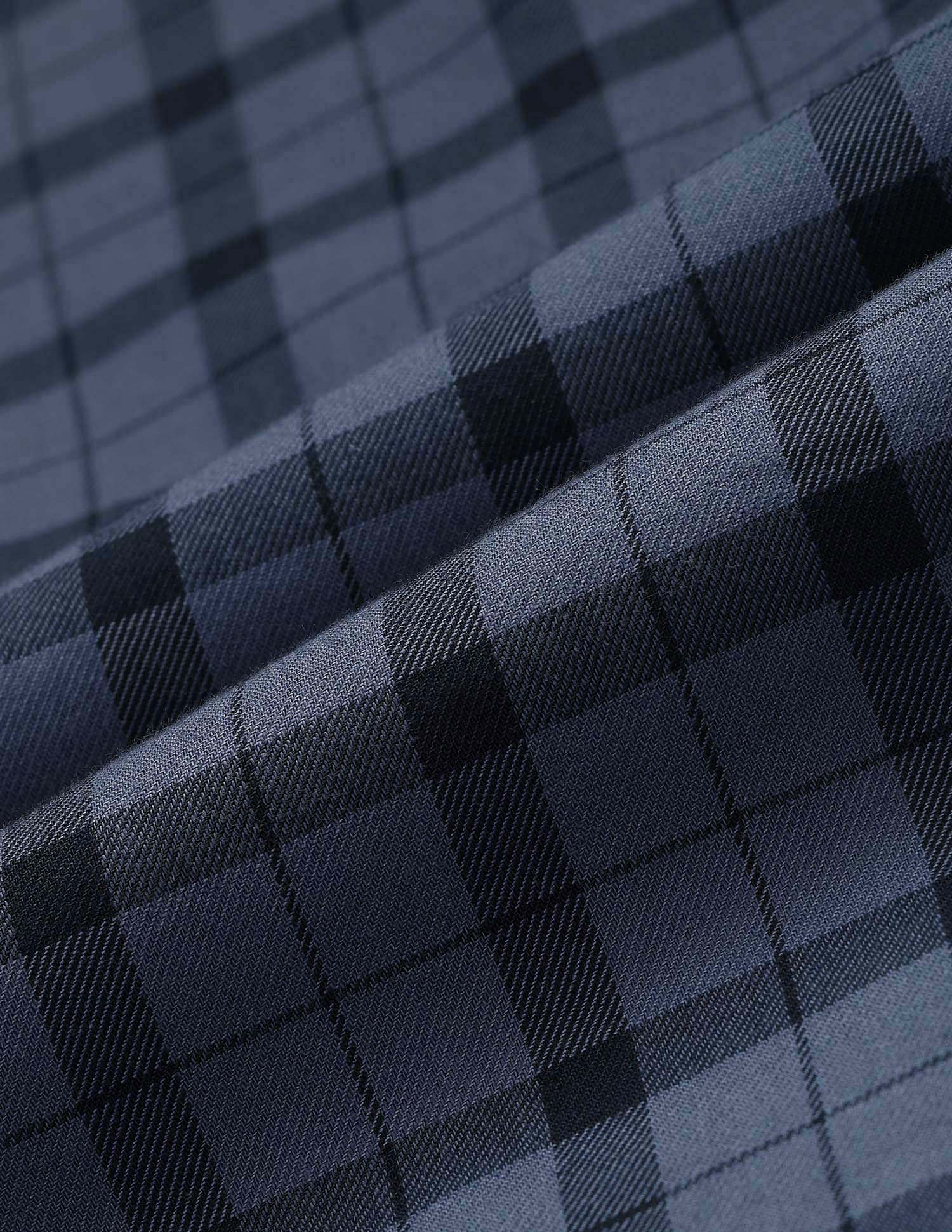Grid Tattersall Checked Twill Shirt - Image 2
