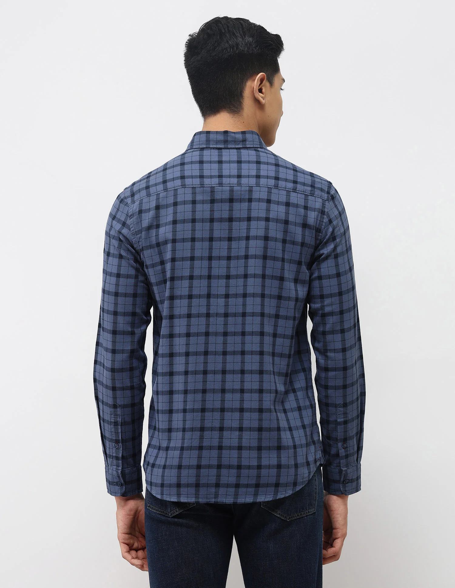 Grid Tattersall Checked Twill Shirt - Image 5