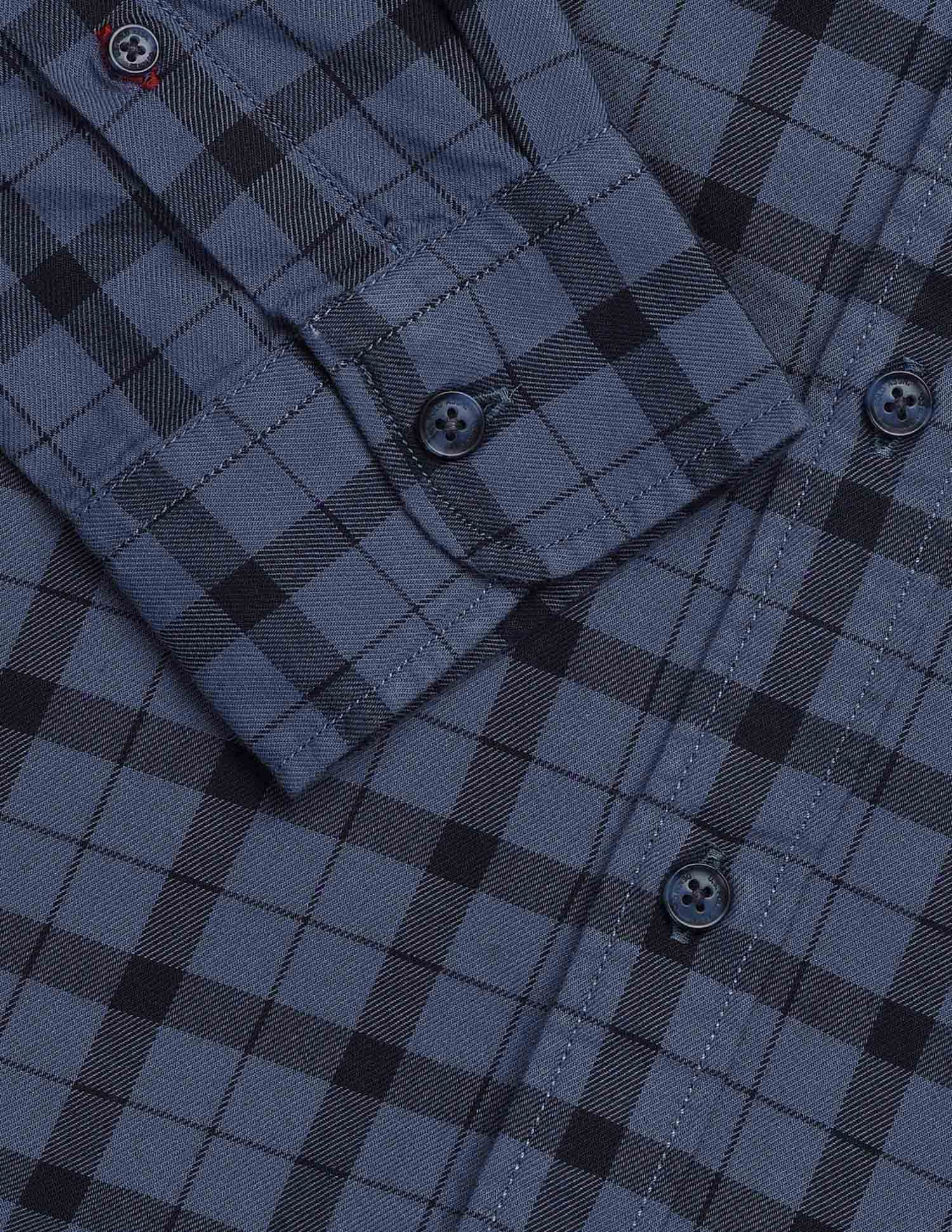 Grid Tattersall Checked Twill Shirt - Image 8