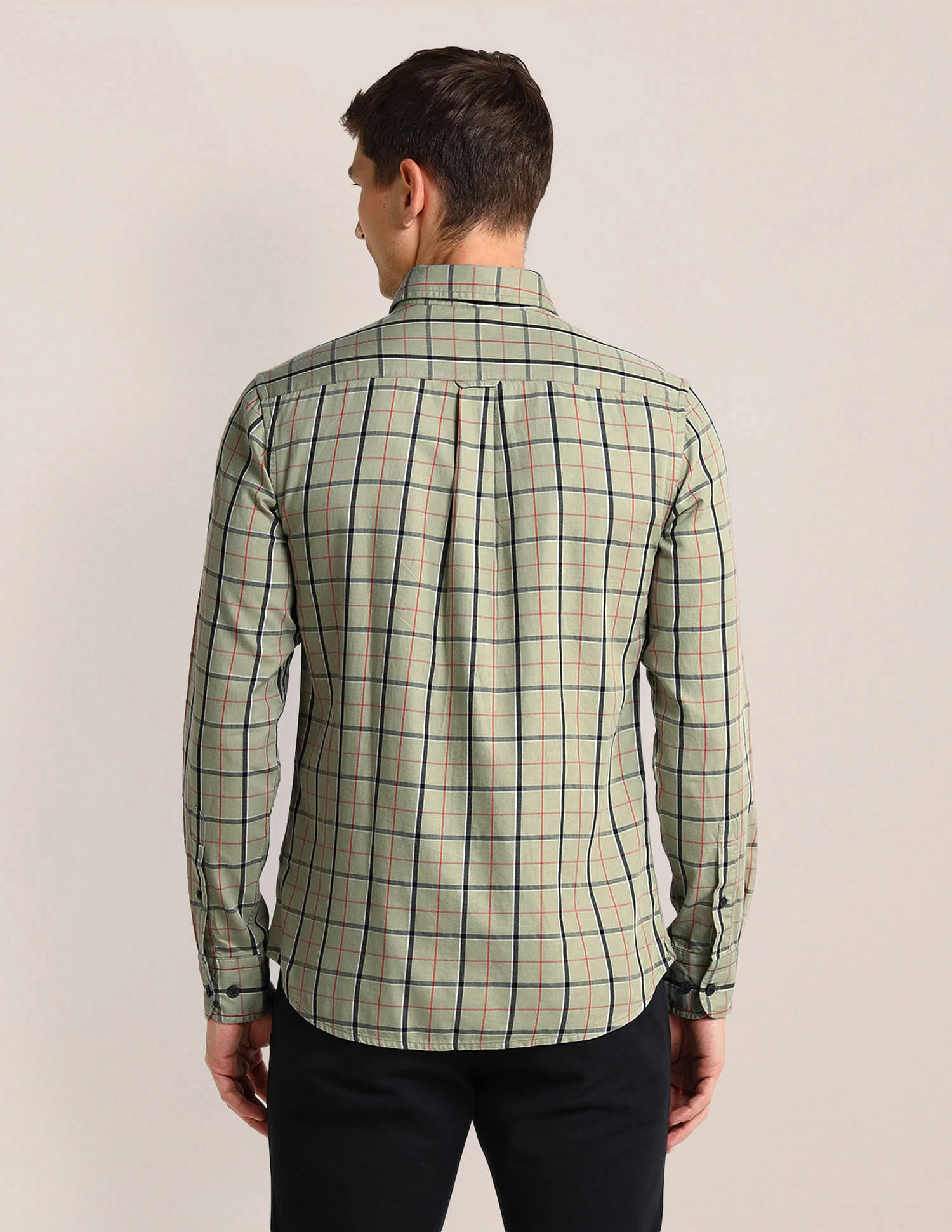 Gun Club Checked Tailored Fit Twill Shirt - Image 5