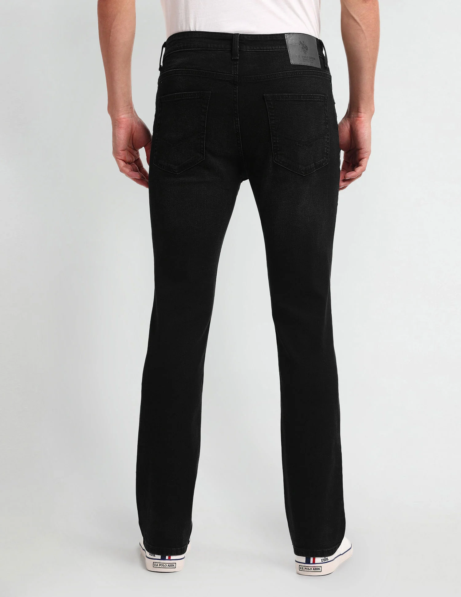 Harold Slim Straight Black Jeans - Image 5