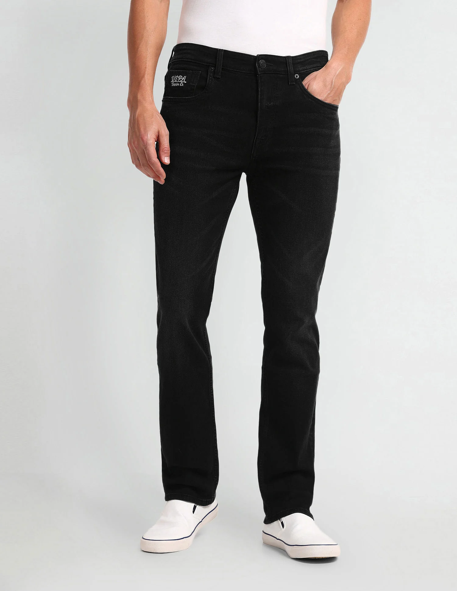 Harold Slim Straight Black Jeans - Image 6