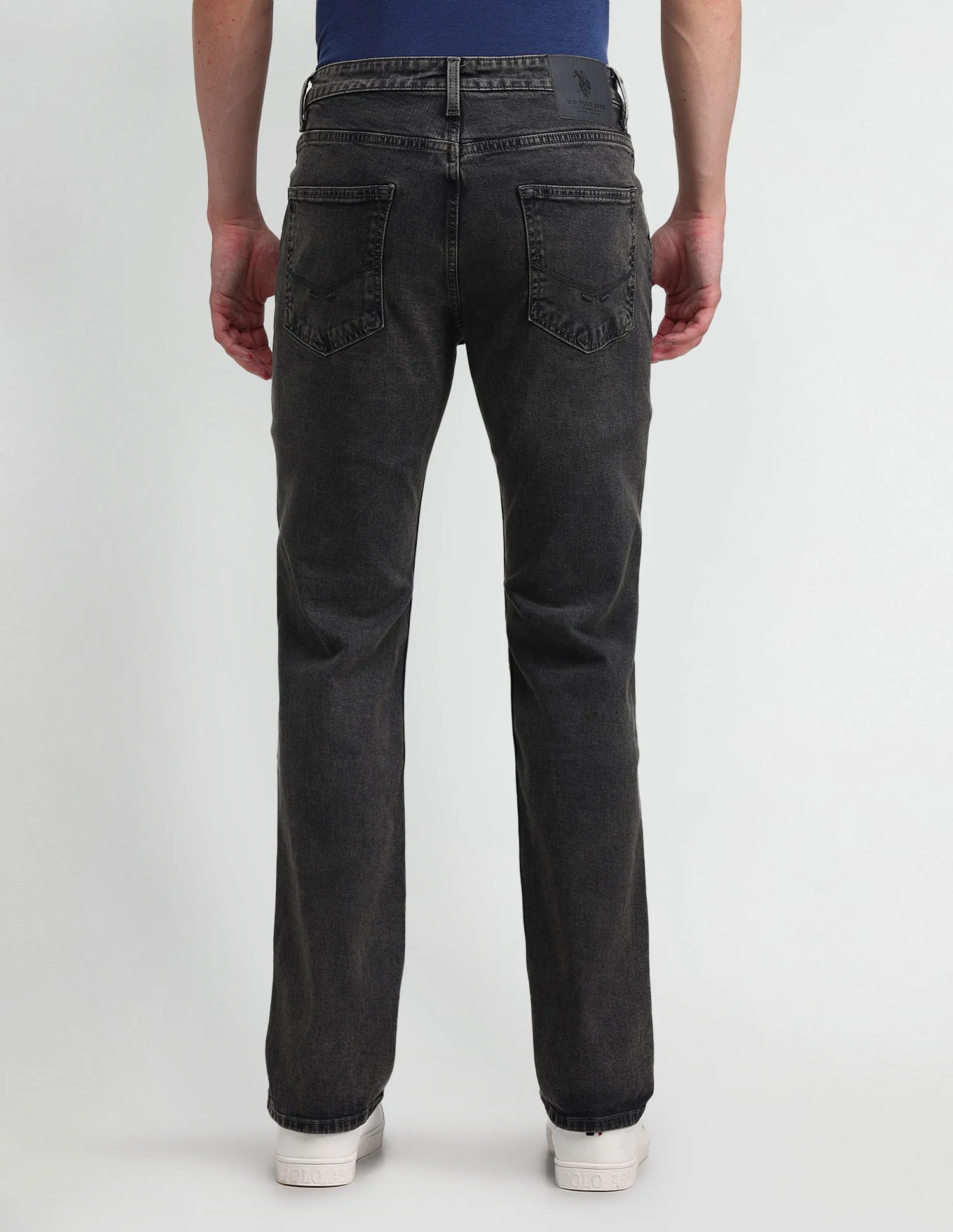 Harold Slim Straight Black Jeans - Image 5