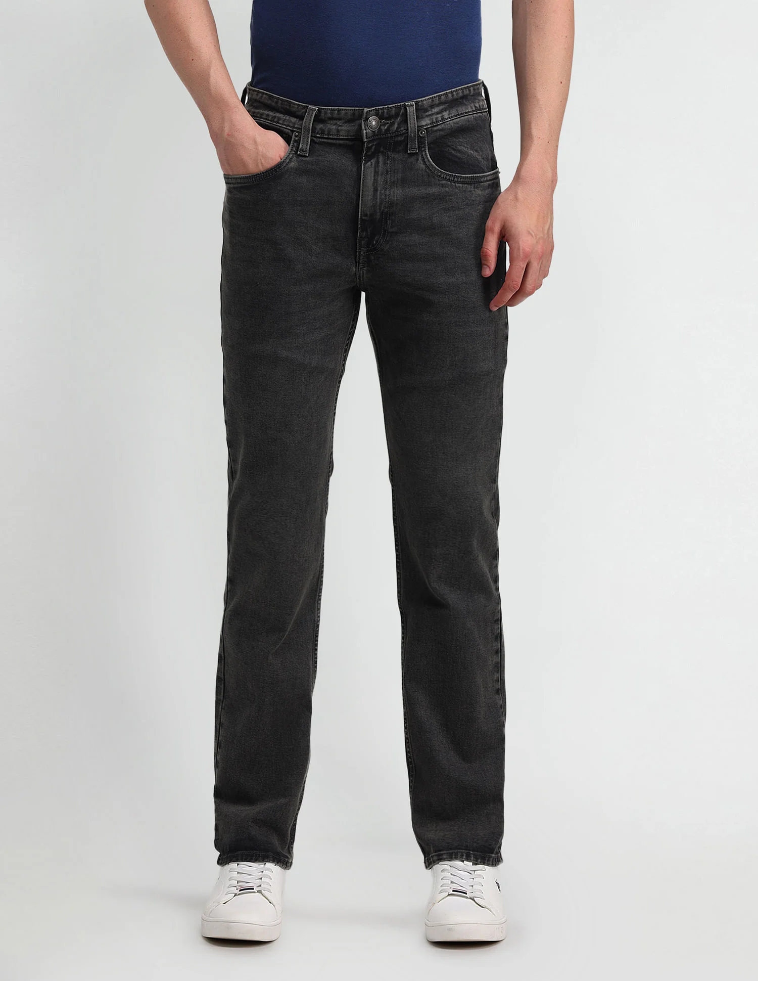 Harold Slim Straight Black Jeans - Image 6