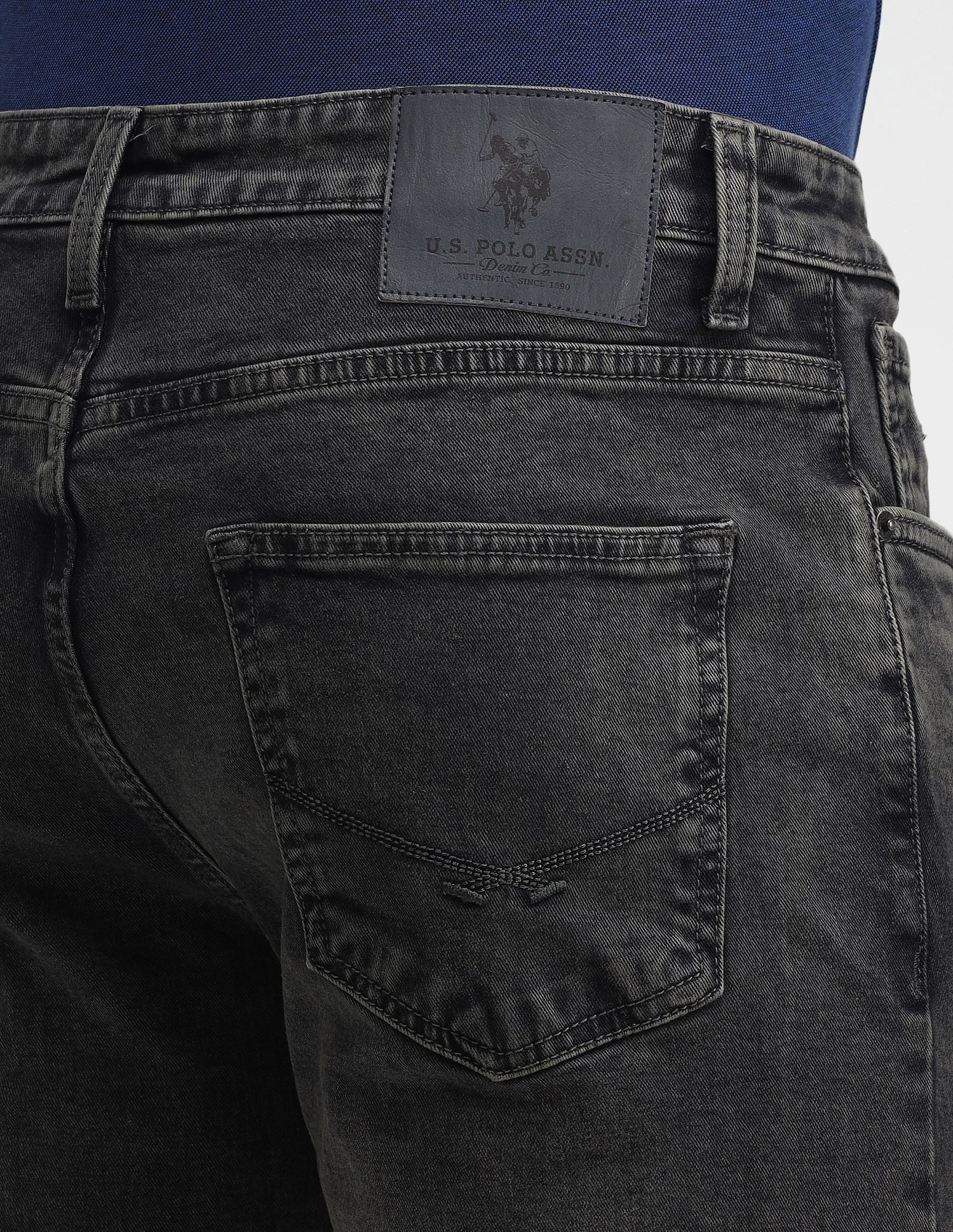 Harold Slim Straight Black Jeans - Image 7