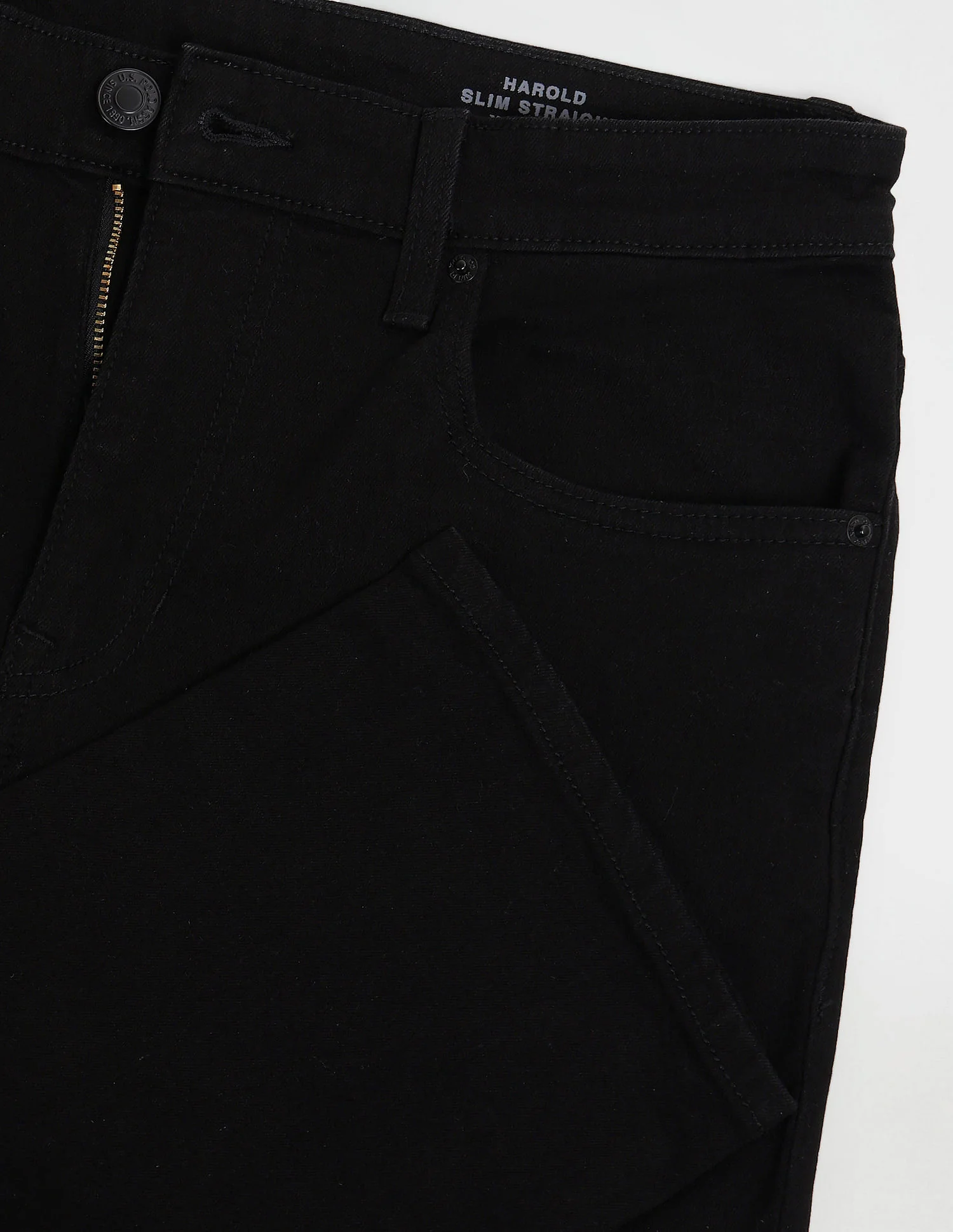 Harold Slim Straight Black Jeans - Image 2