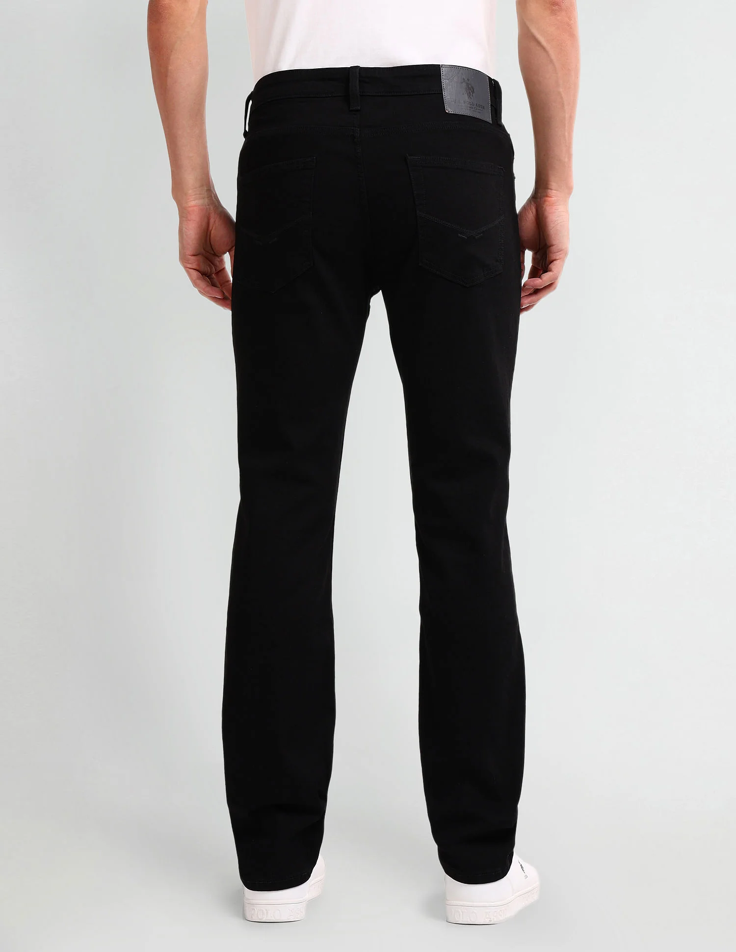 Harold Slim Straight Black Jeans - Image 5