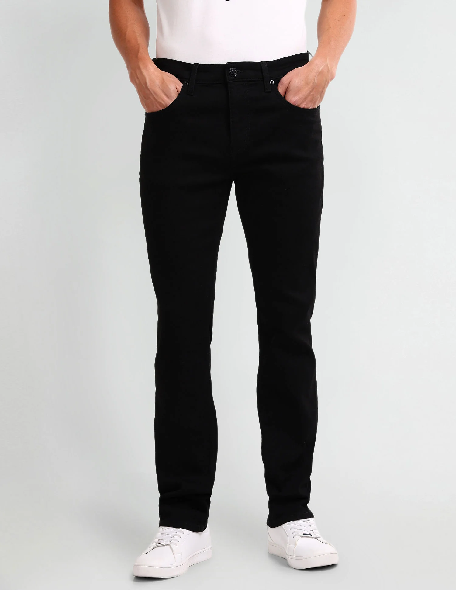 Harold Slim Straight Black Jeans - Image 6