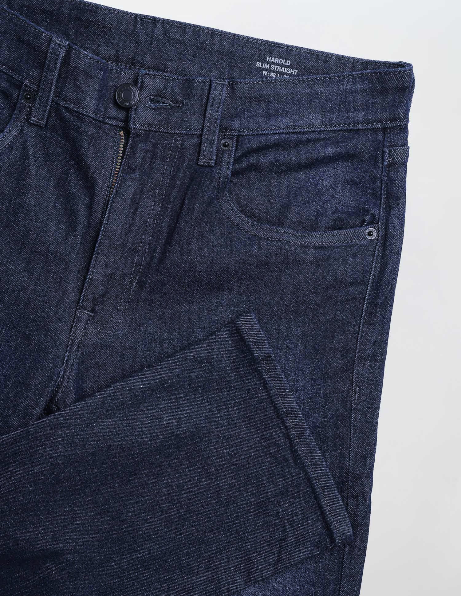 Harold Slim Straight Blue Jeans - Image 2