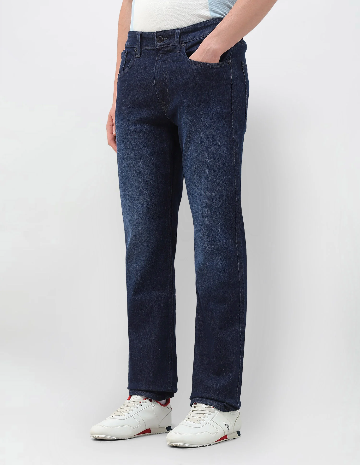 Harold Slim Straight Blue Jeans - Image 4