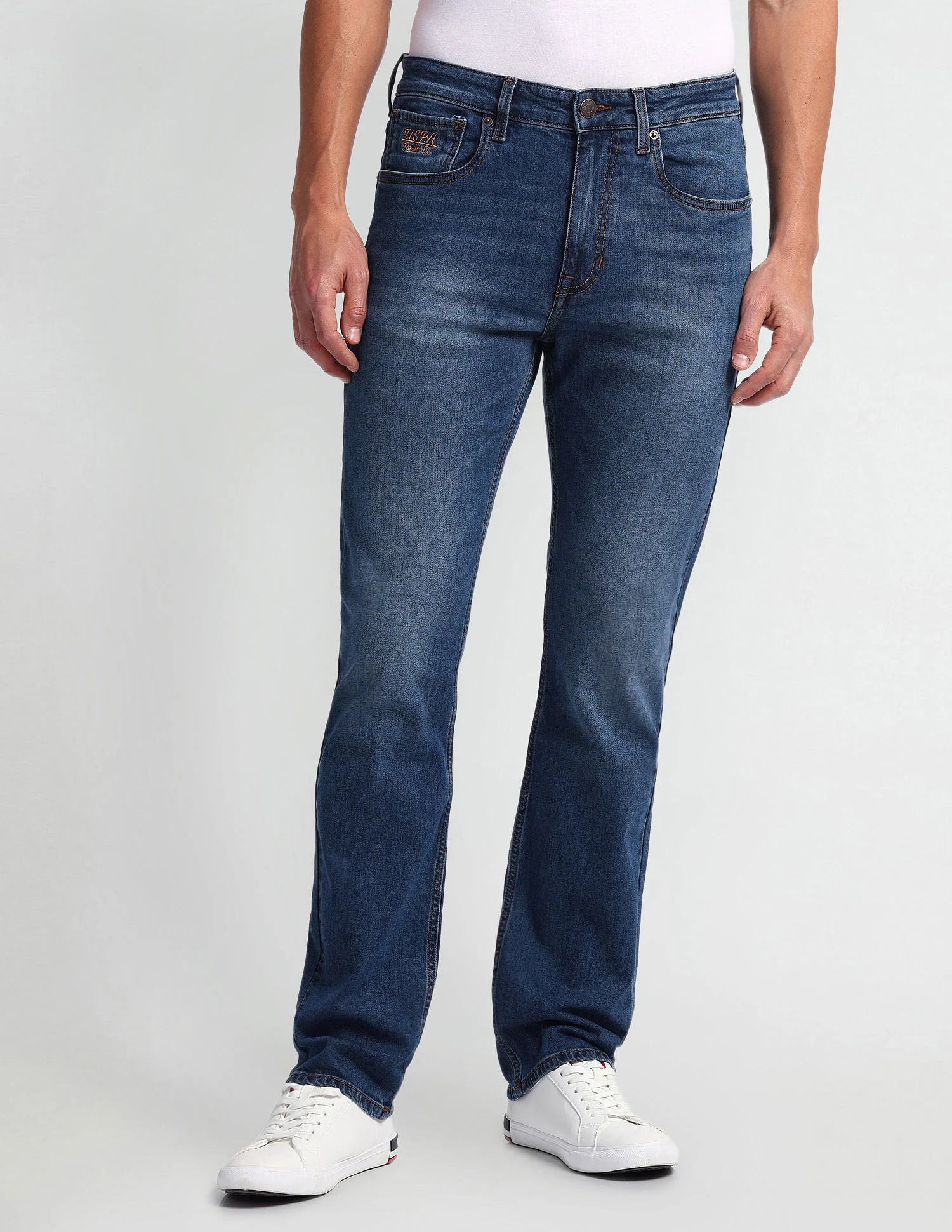 Harold Slim Straight Blue Jeans - Image 6