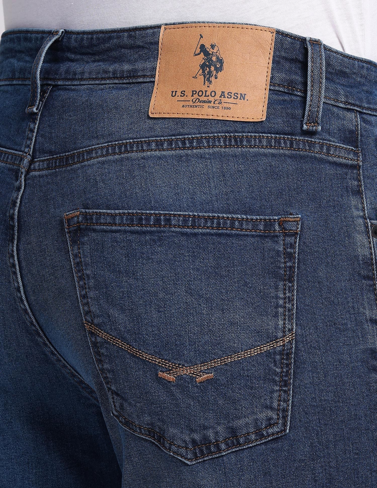 Harold Slim Straight Blue Jeans - Image 7