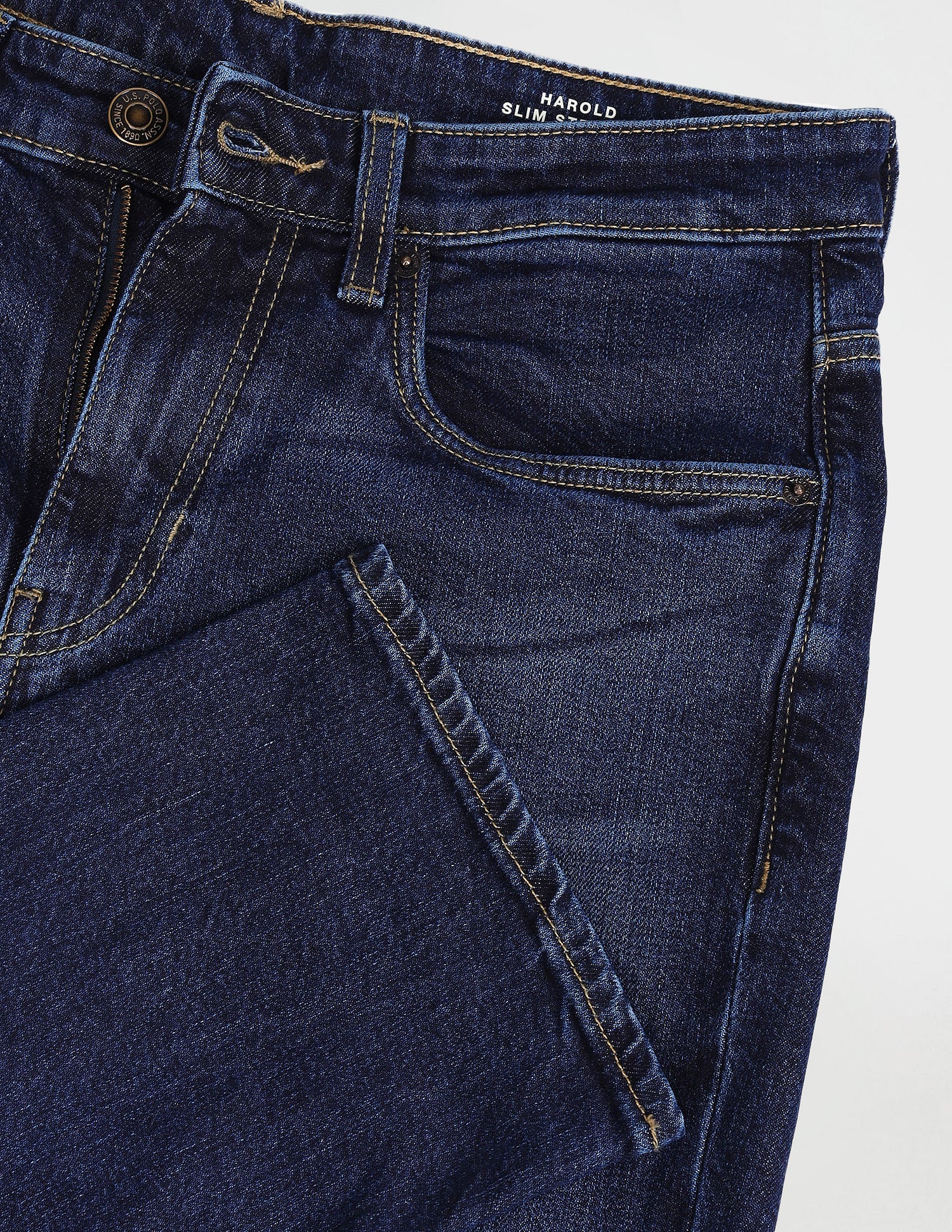 Harold Slim Straight Blue Jeans - Image 2