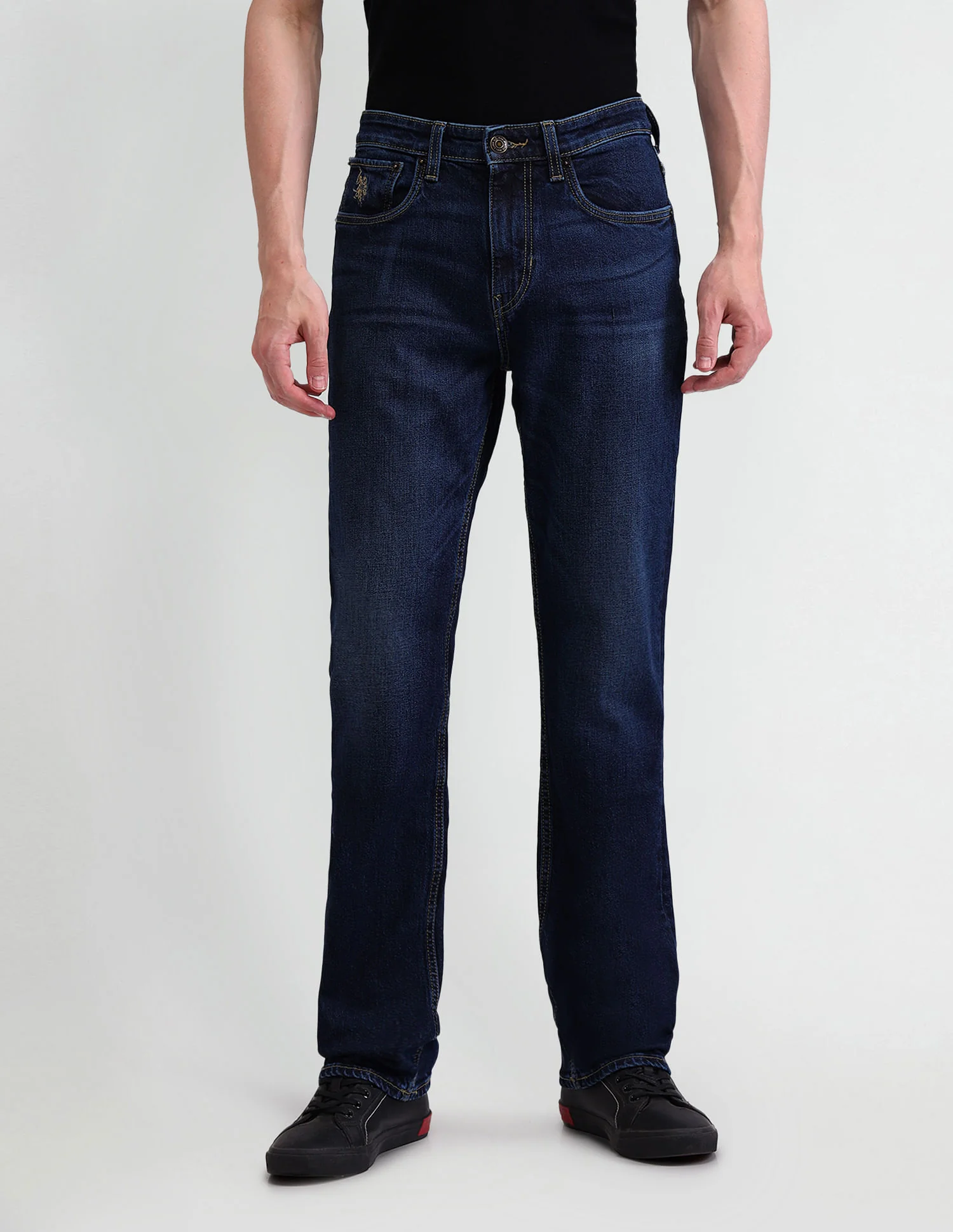 Harold Slim Straight Blue Jeans - Image 6