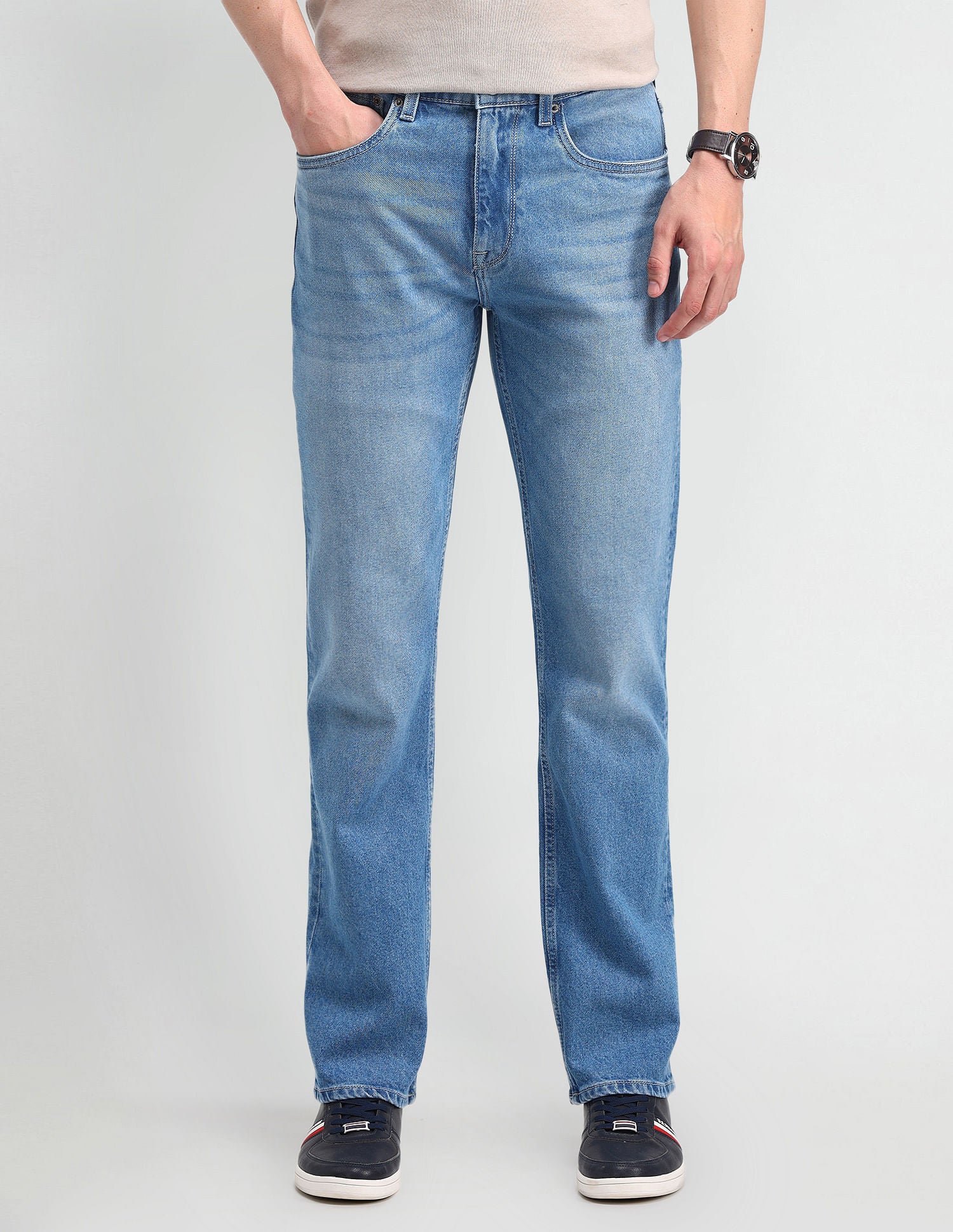 Harold Slim Straight Blue Jeans