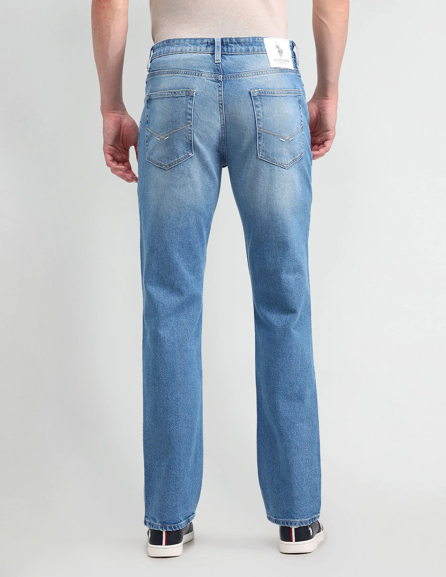 Harold Slim Straight Blue Jeans - Image 5