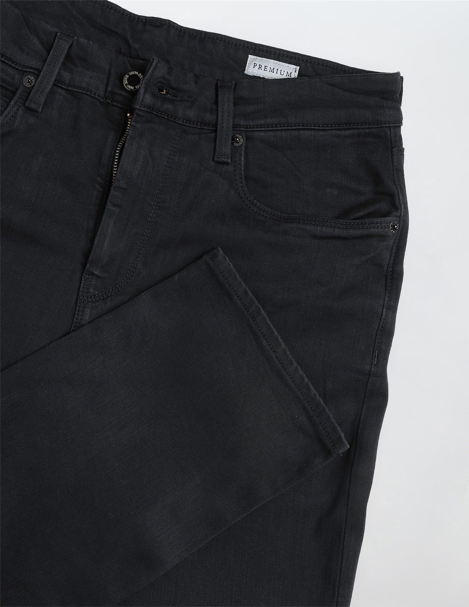Harold Slim Straight Fit Black Jeans - Image 2