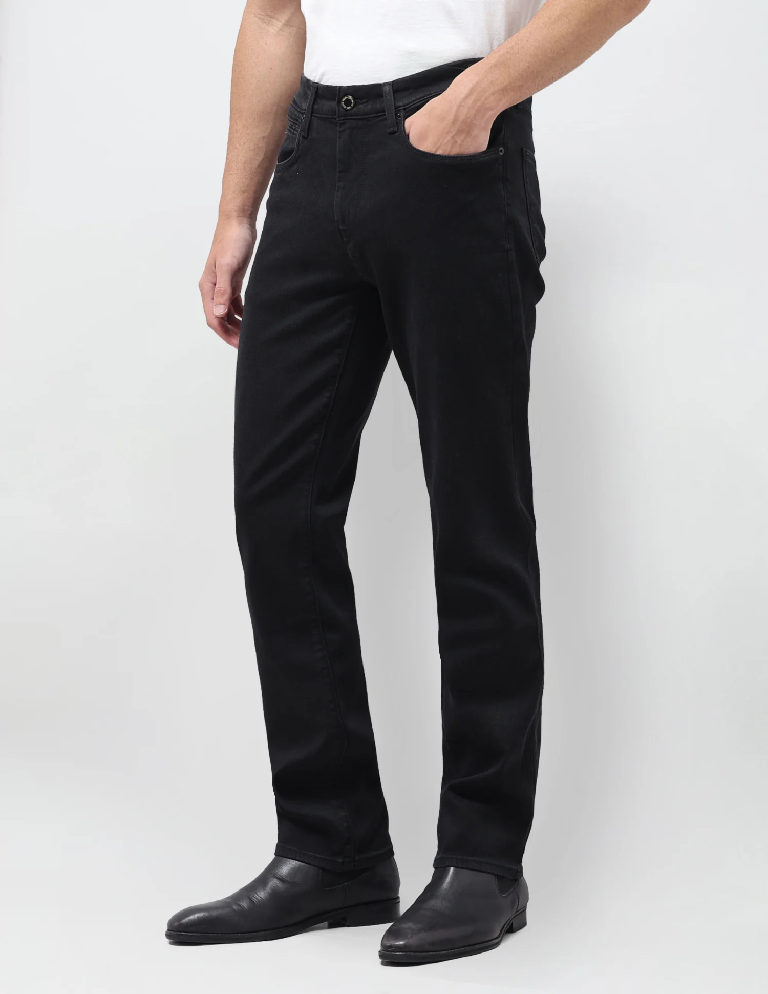 Harold Slim Straight Fit Black Jeans - Image 4