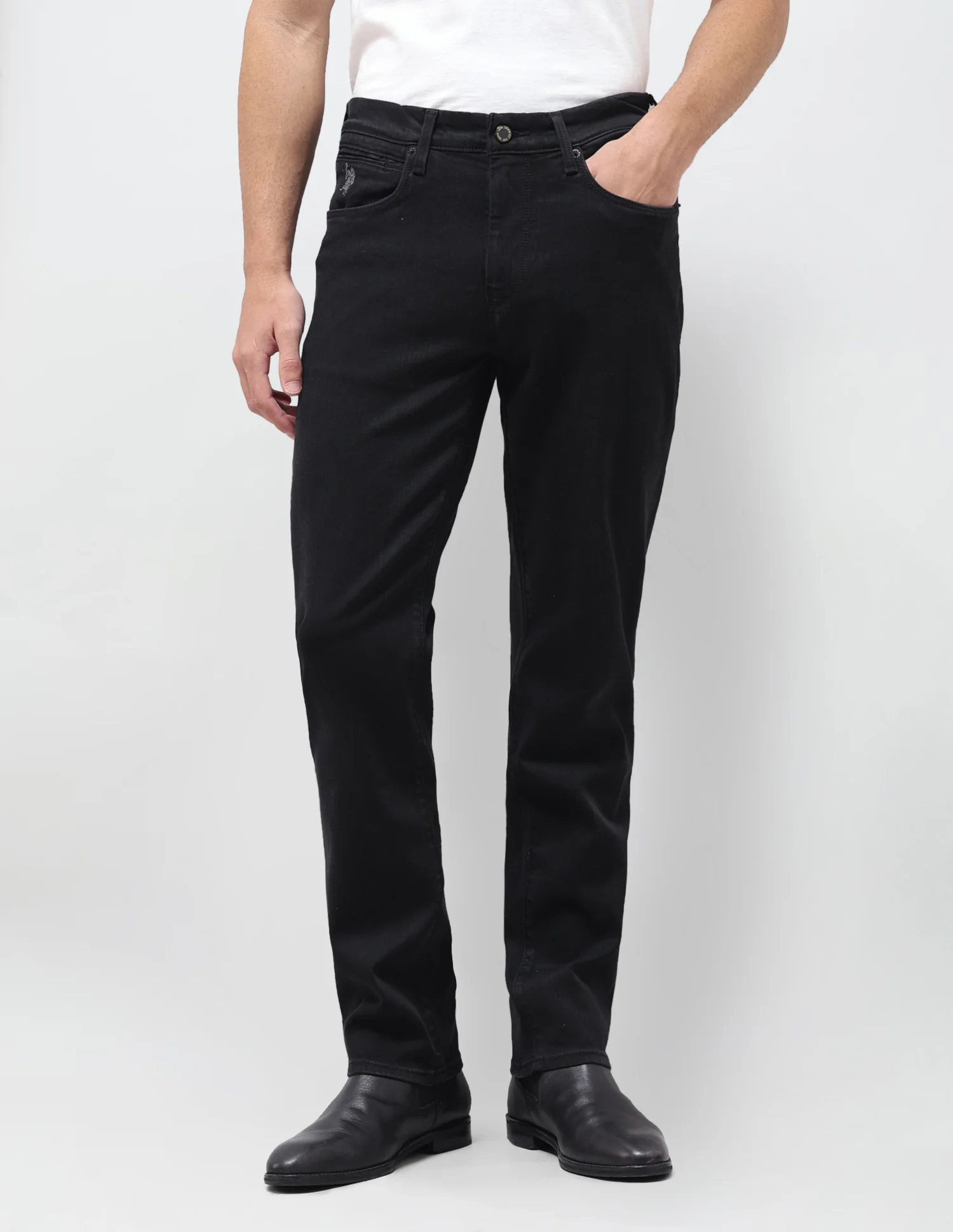 Harold Slim Straight Fit Black Jeans - Image 6