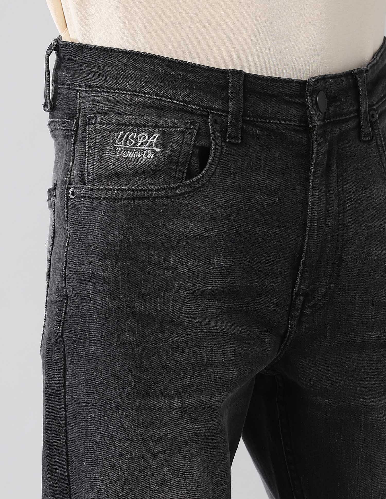 Harold Slim Straight Fit Black Jeans - Image 7