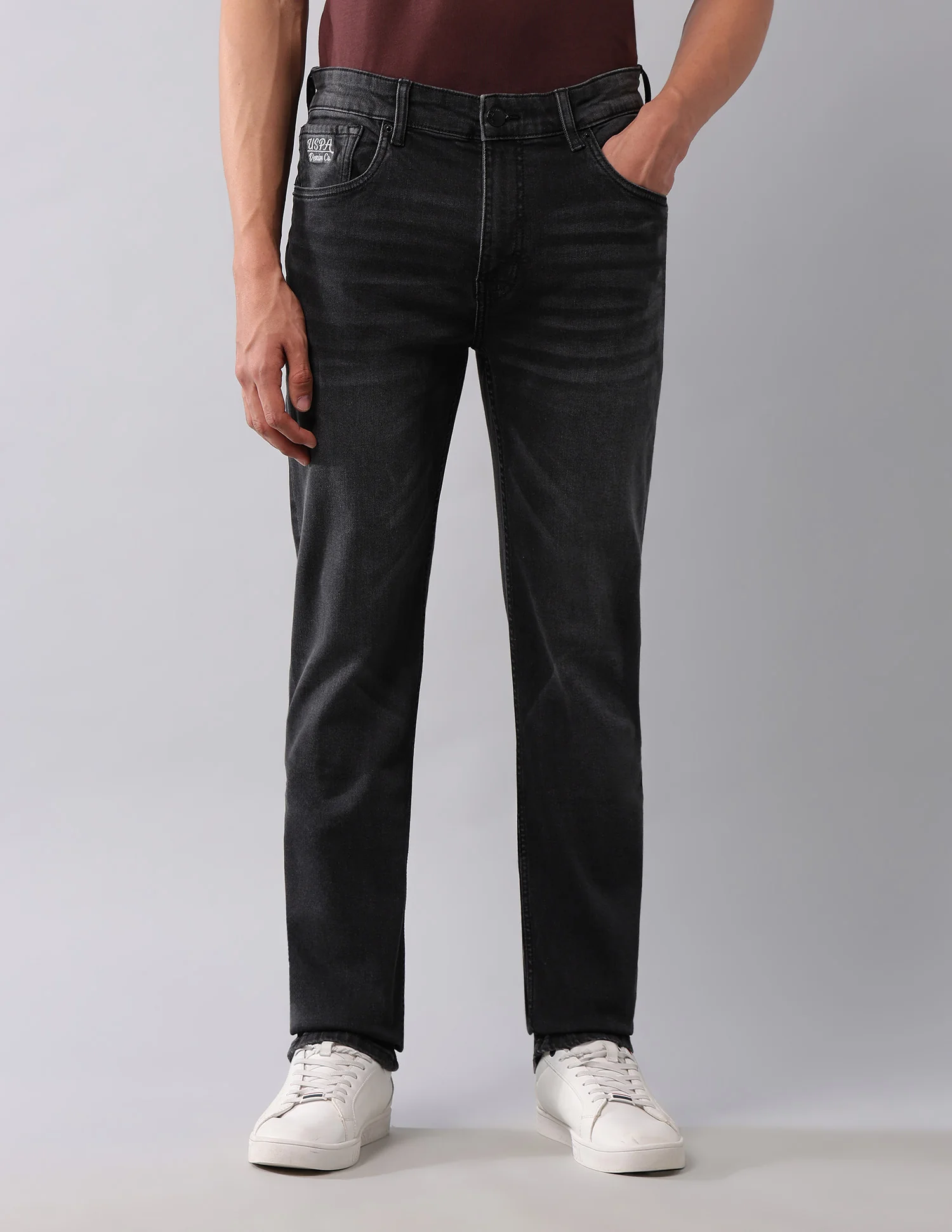 Harold Slim Straight Fit Black Jeans - Image 6