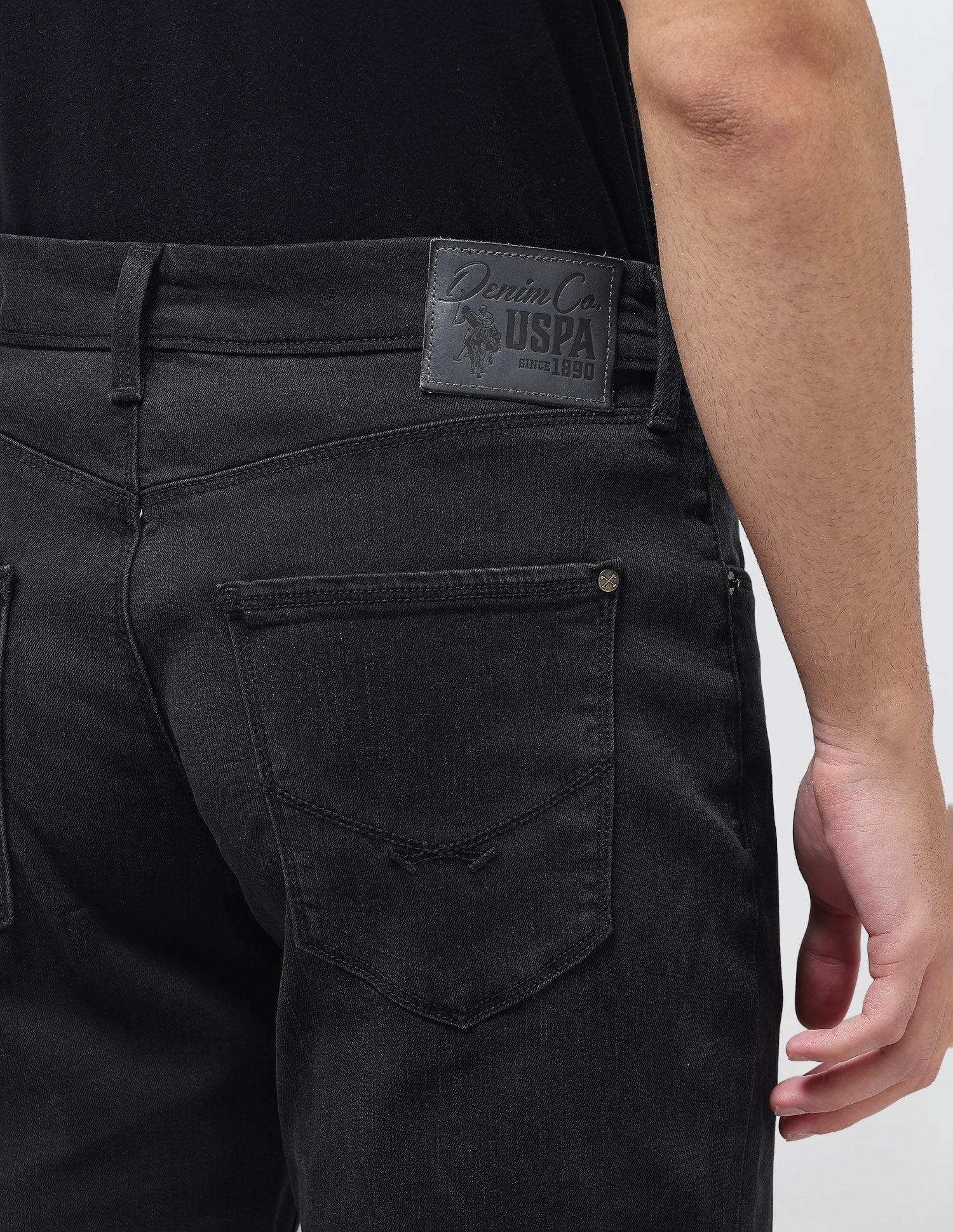 Harold Slim Straight Fit Black Jeans - Image 8
