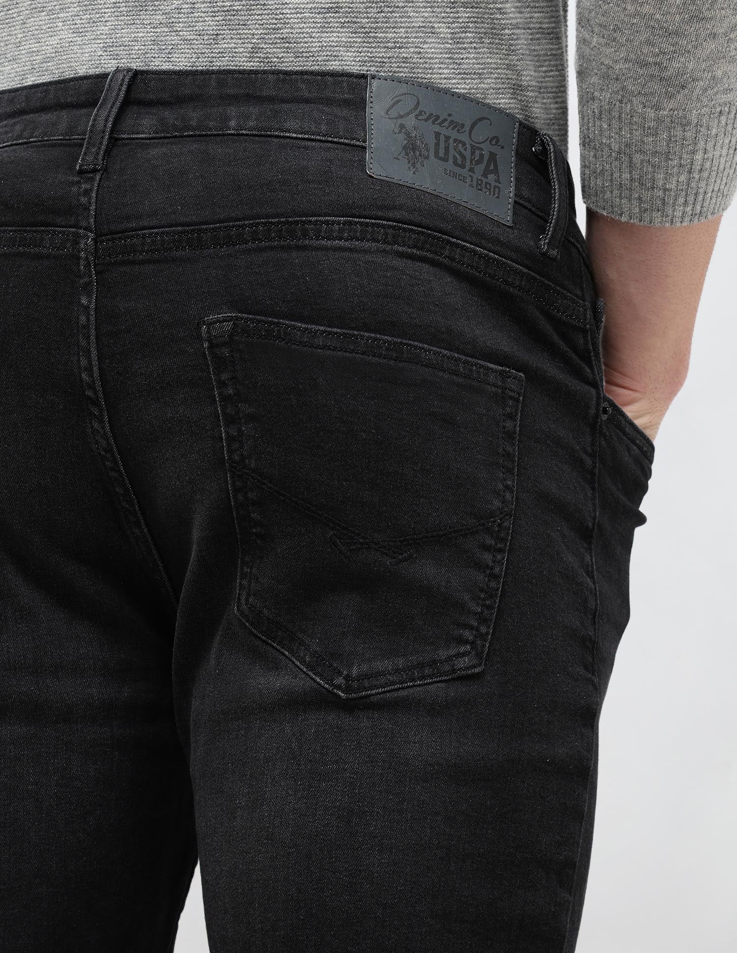 Harold Slim Straight Fit Black Jeans - Image 8