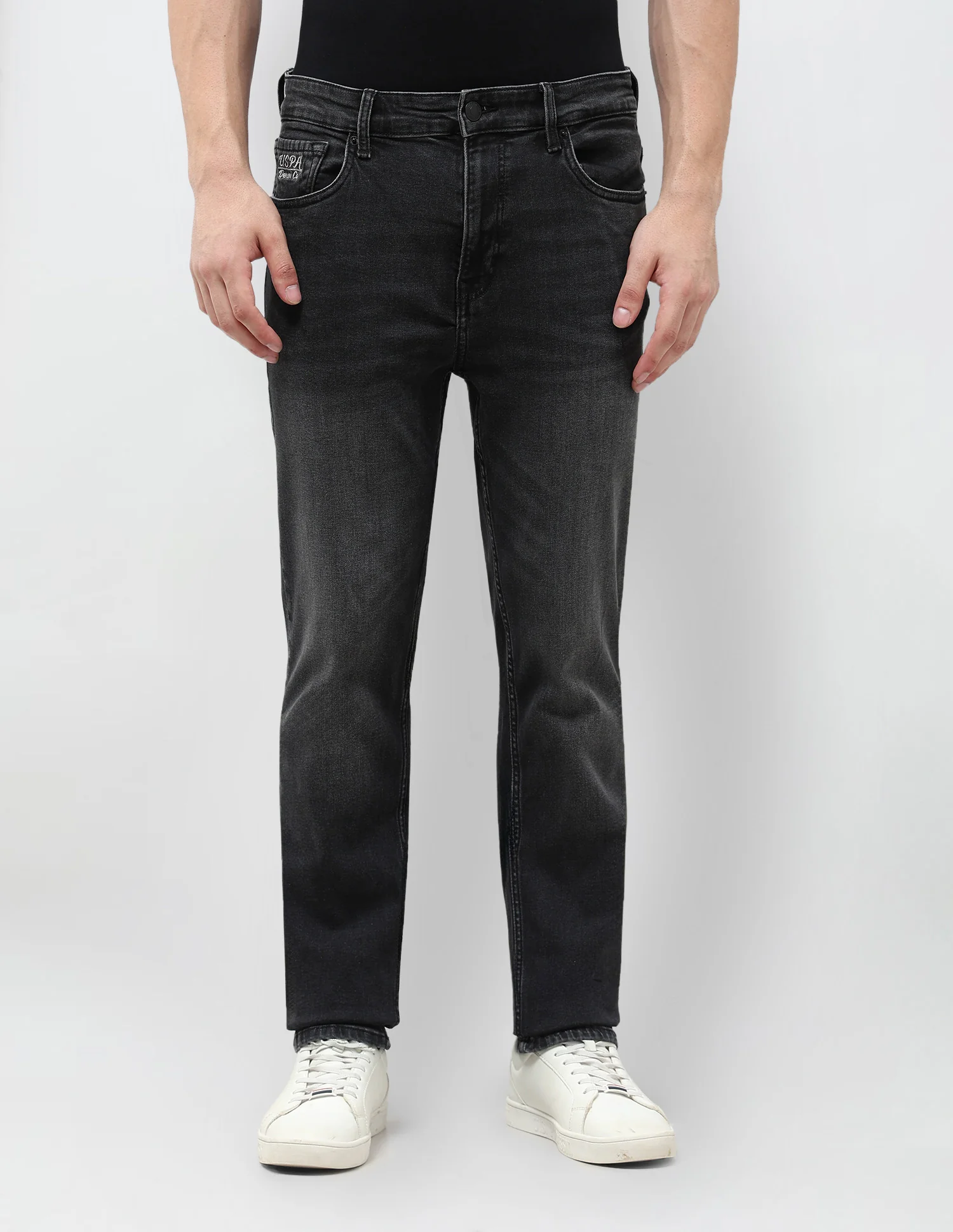 Harold Slim Straight Fit Black Jeans - Image 6