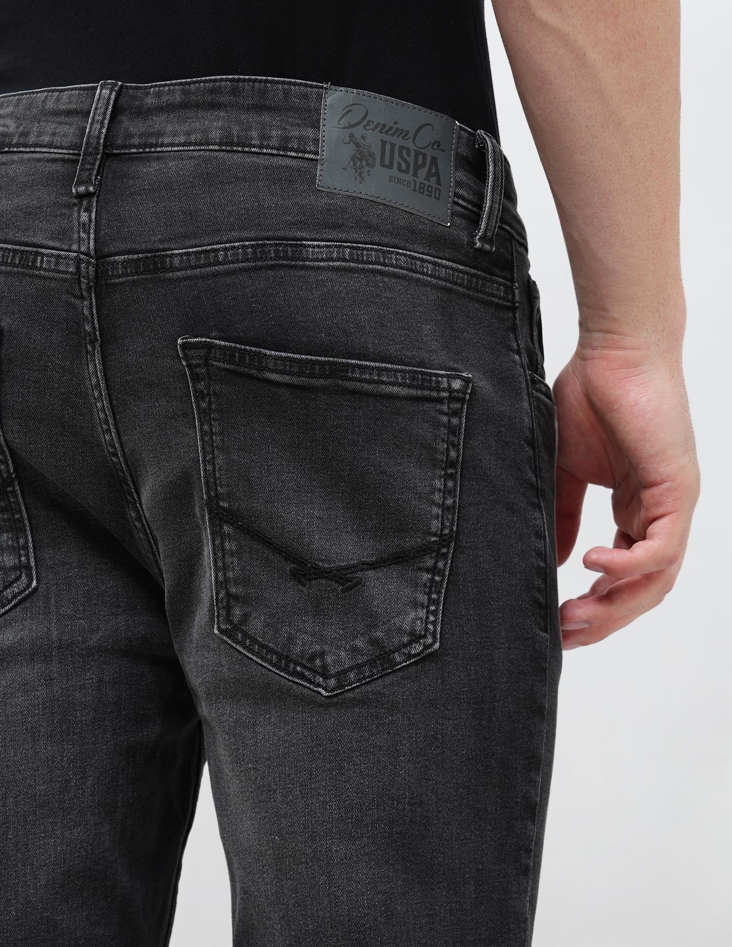 Harold Slim Straight Fit Black Jeans - Image 8