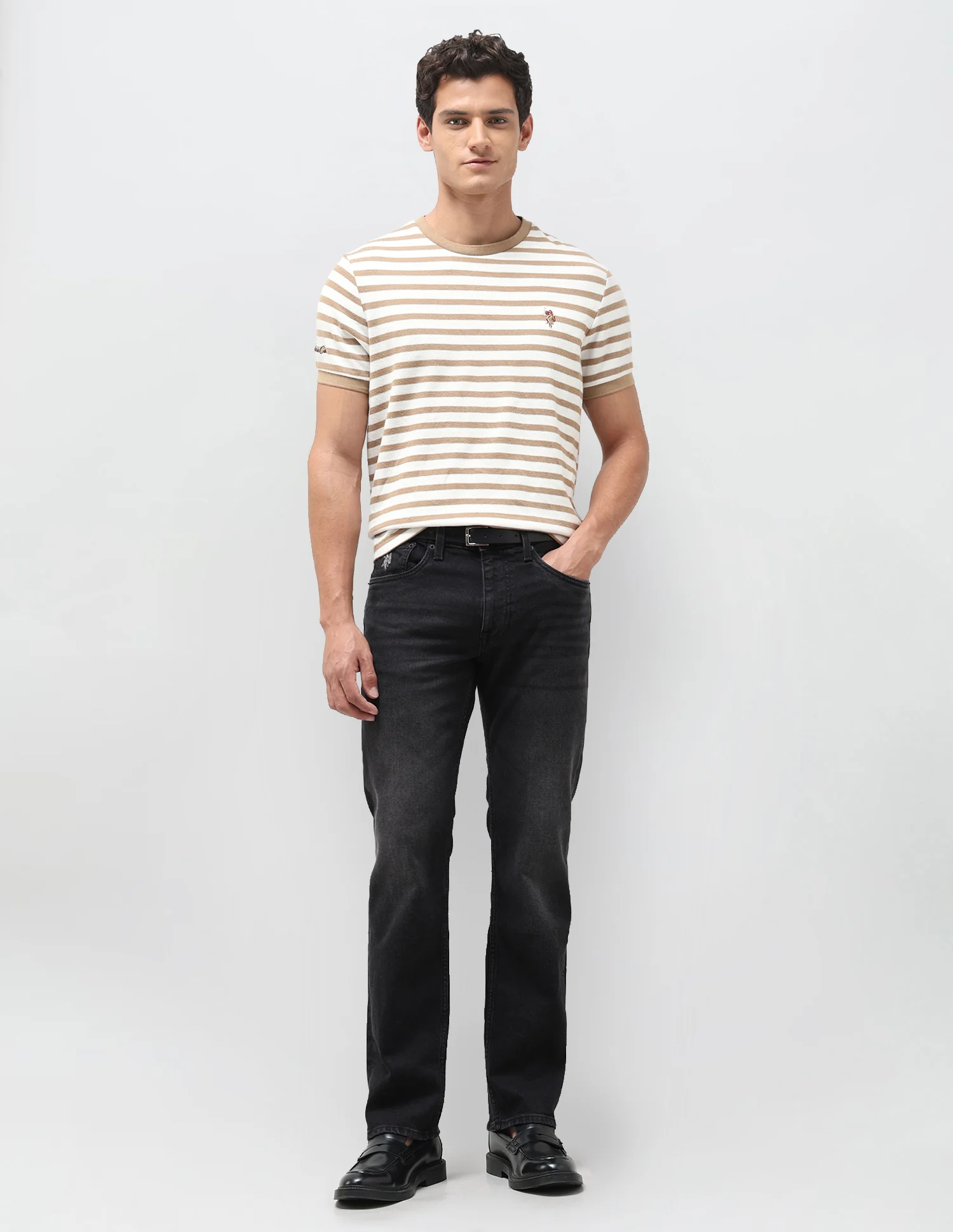 Harold Slim Straight Fit Black Jeans - Image 3