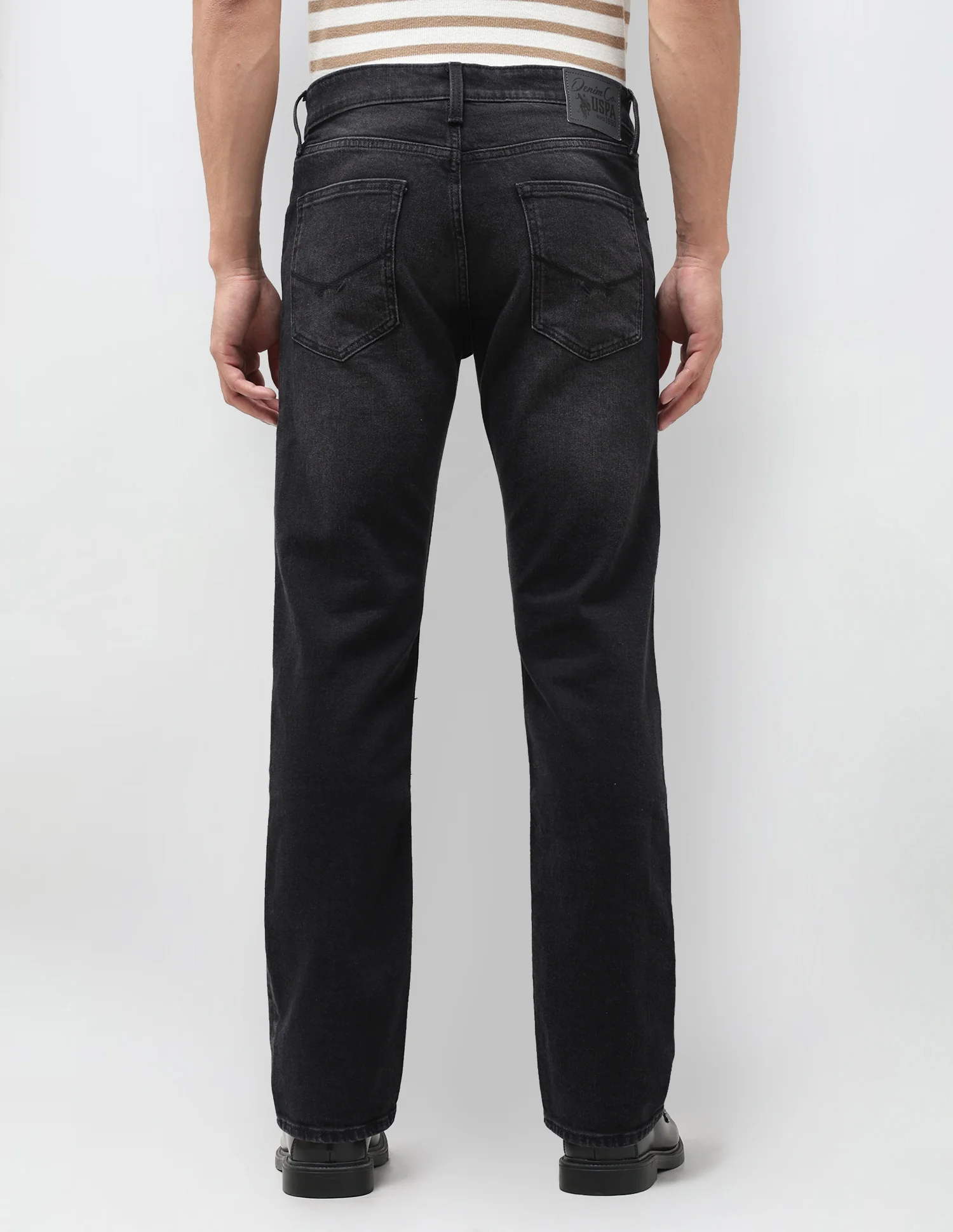 Harold Slim Straight Fit Black Jeans - Image 5