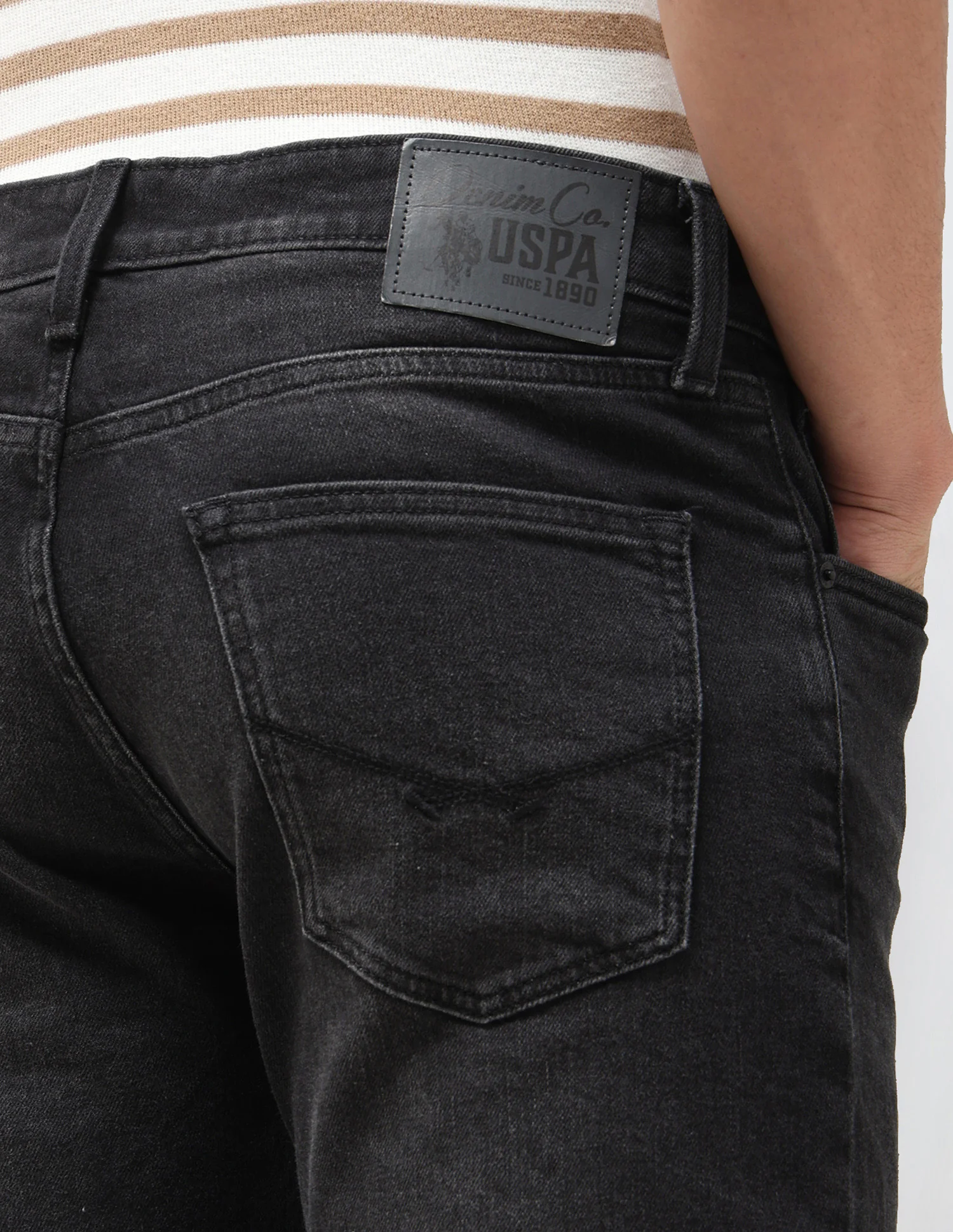 Harold Slim Straight Fit Black Jeans - Image 8