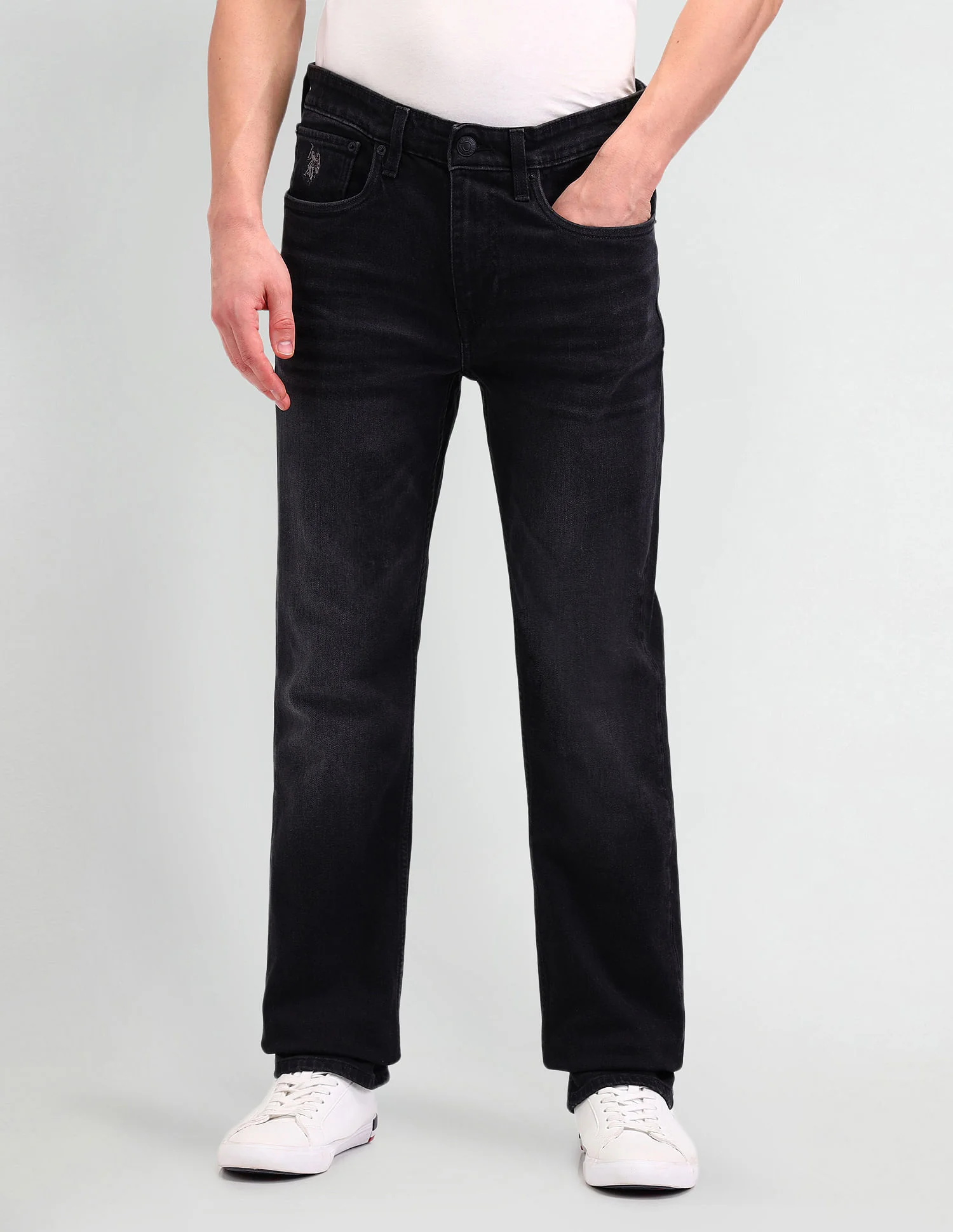 Harold Slim Straight Fit Black Jeans - Image 6
