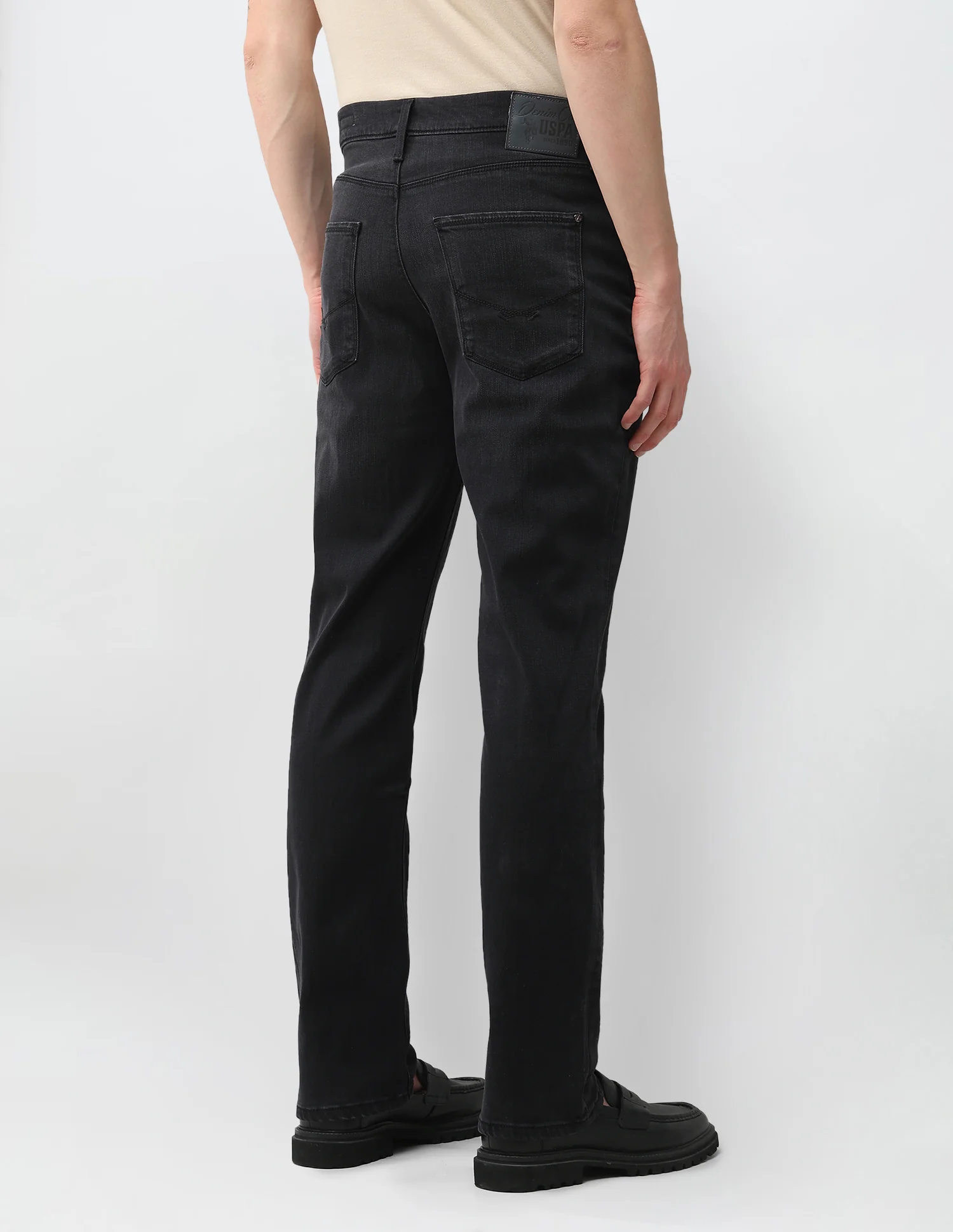 Harold Slim Straight Fit Black Jeans - Image 5