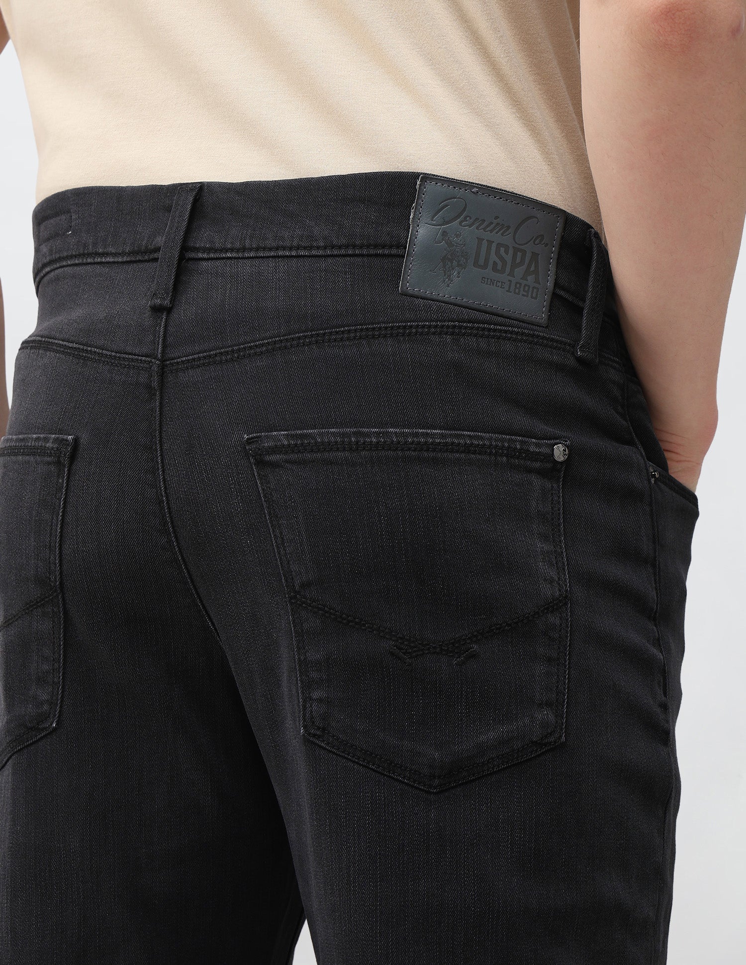 Harold Slim Straight Fit Black Jeans - Image 8