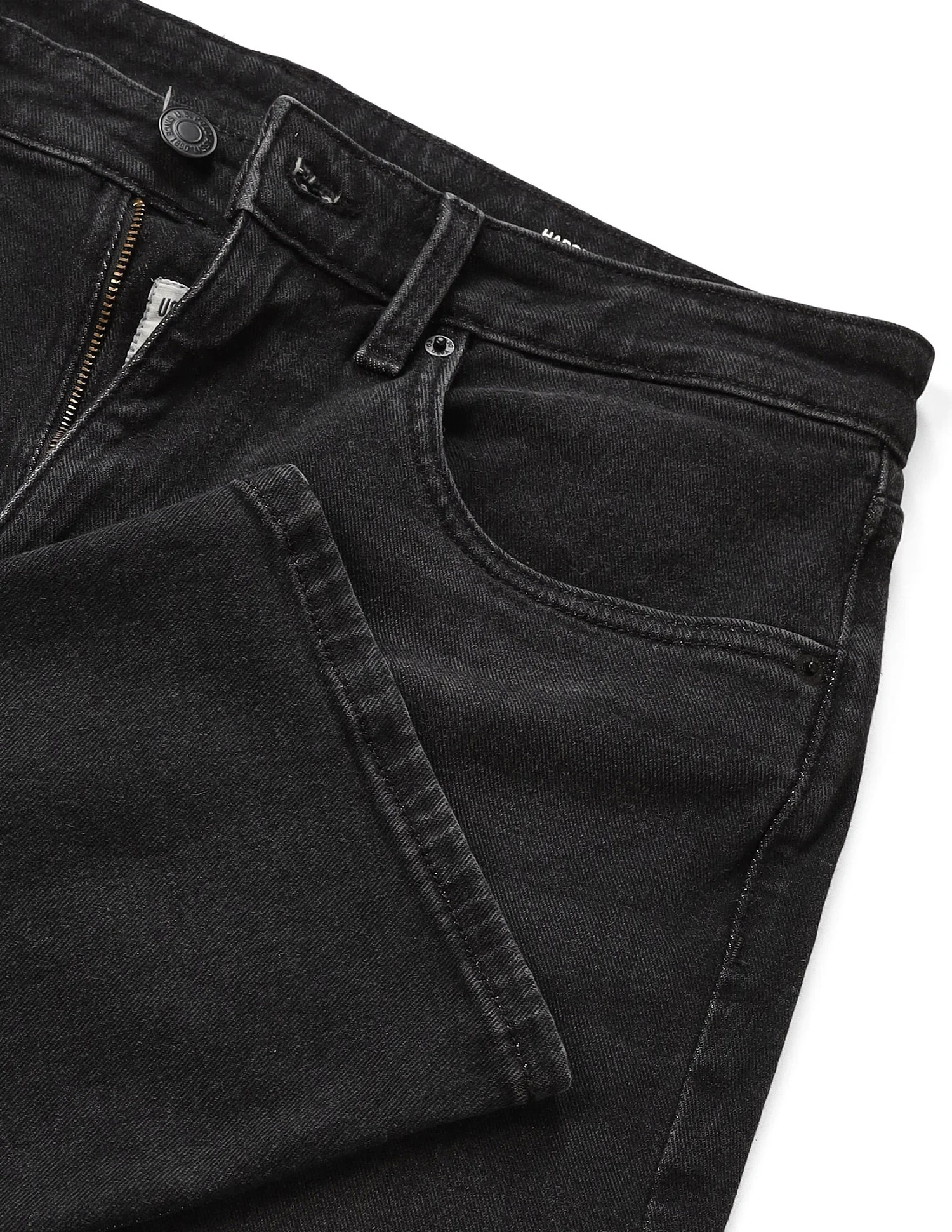 Harold Slim Straight Fit Black Jeans - Image 2