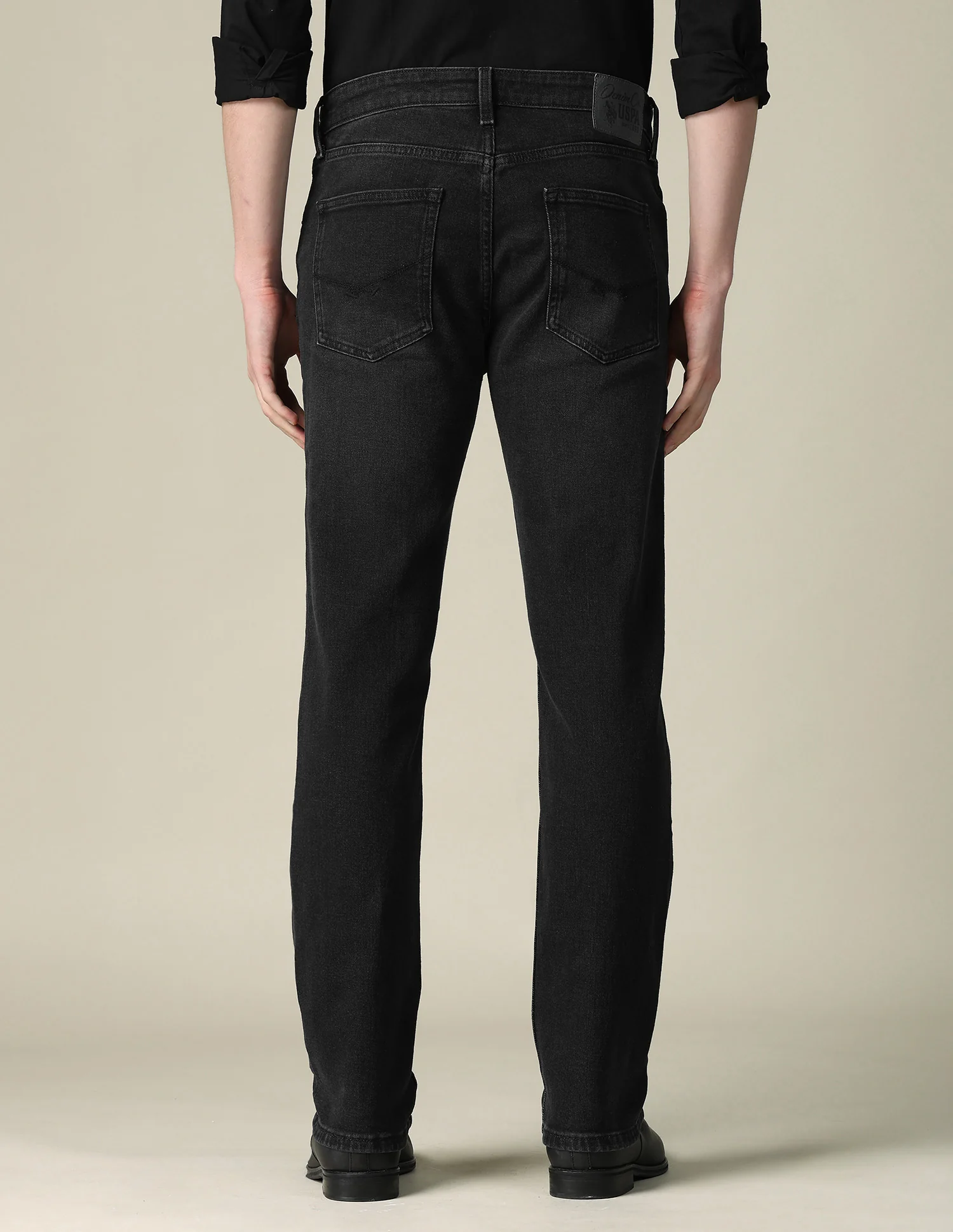 Harold Slim Straight Fit Black Jeans - Image 5