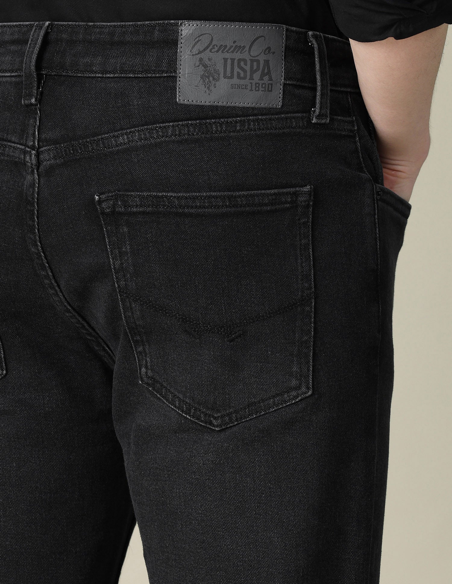 Harold Slim Straight Fit Black Jeans - Image 8
