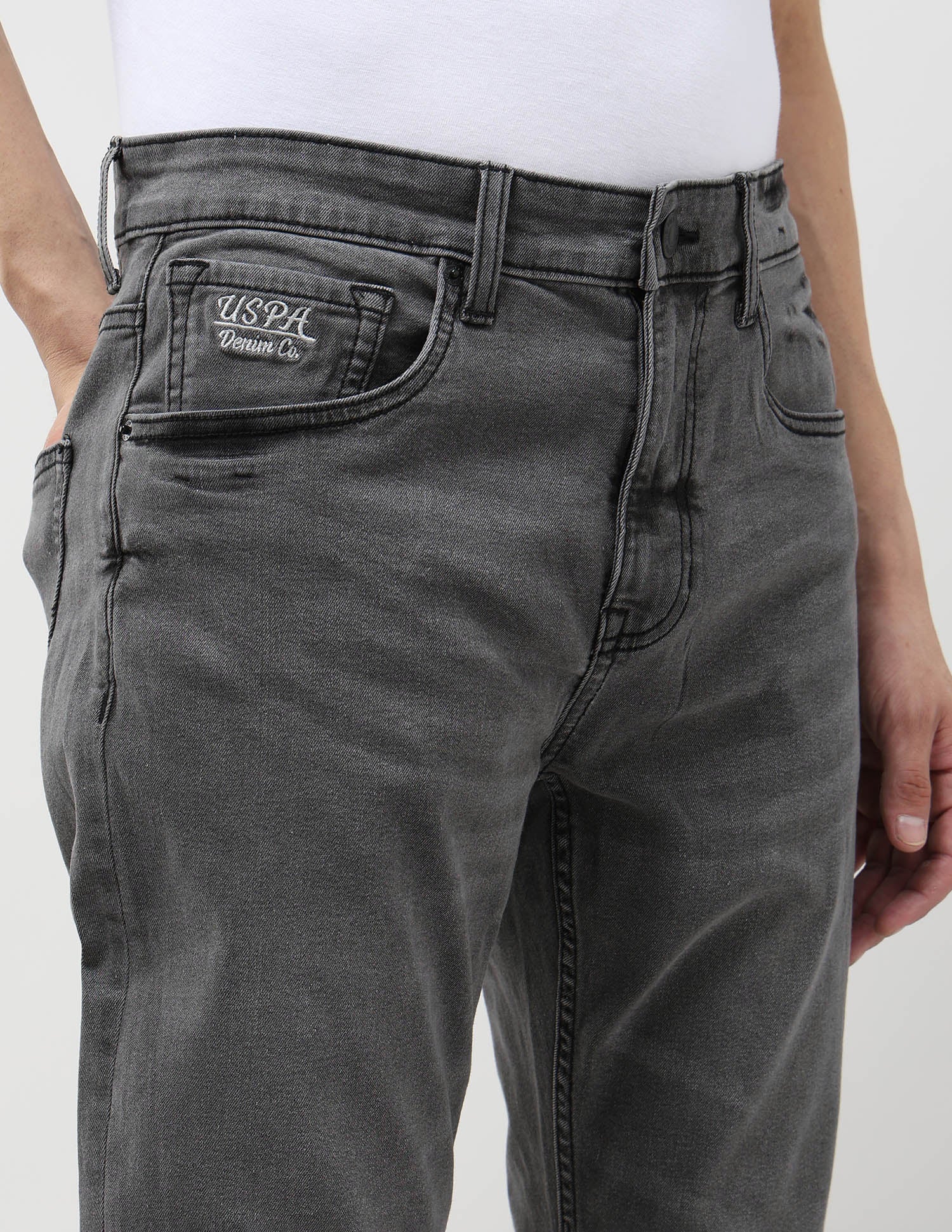 Harold Slim Straight Fit Black Jeans - Image 7