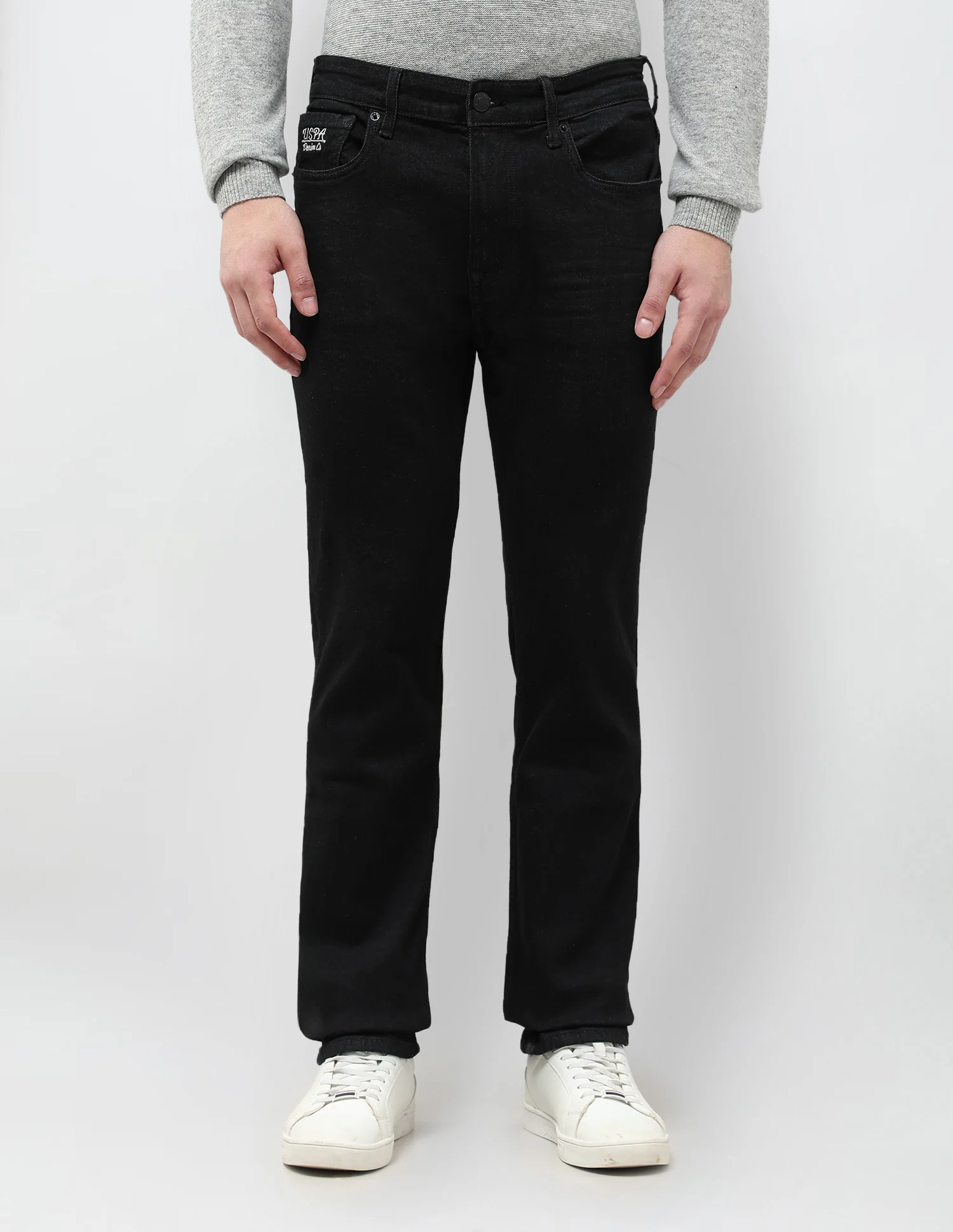 Harold Slim Straight Fit Black Jeans - Image 6