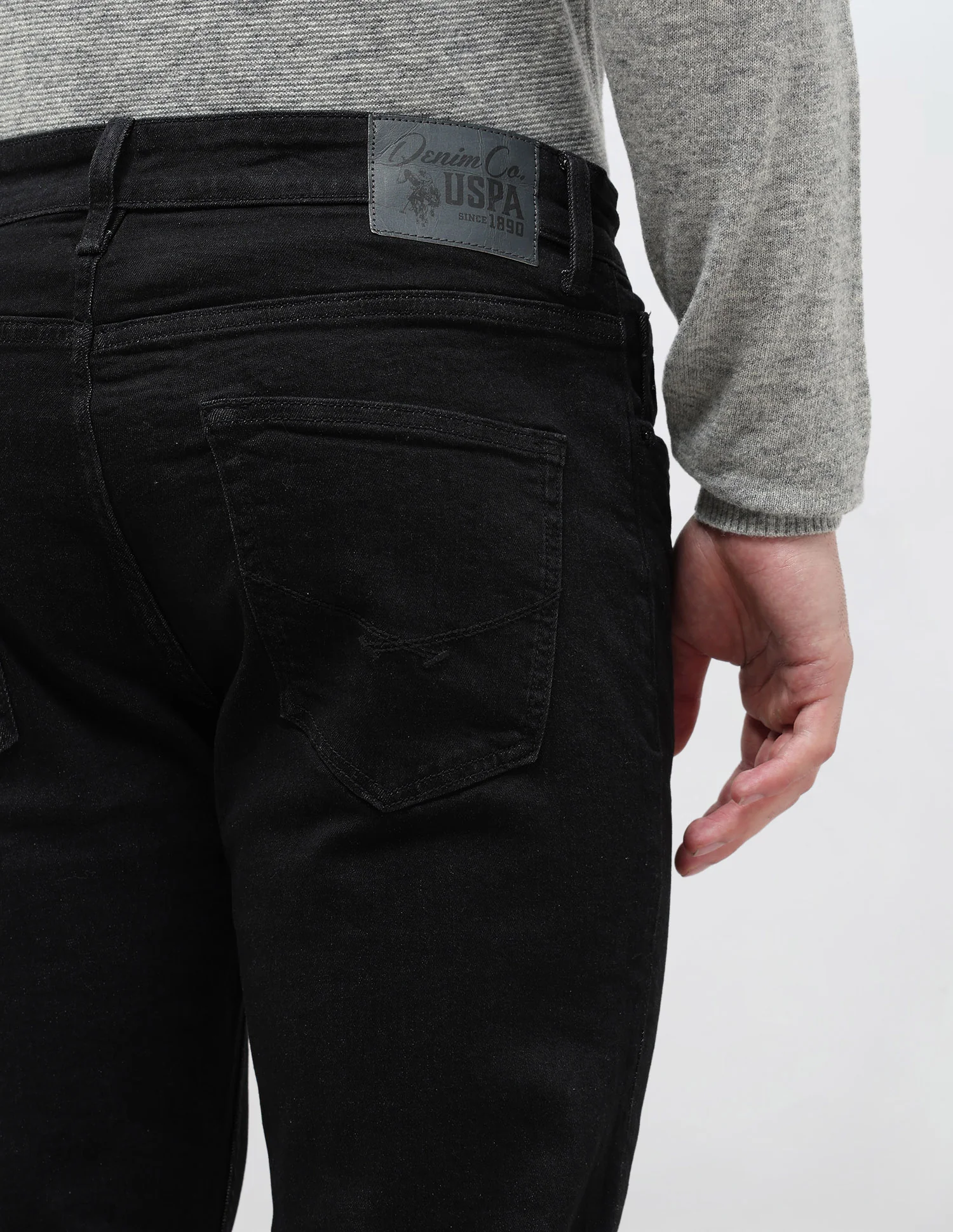 Harold Slim Straight Fit Black Jeans - Image 8