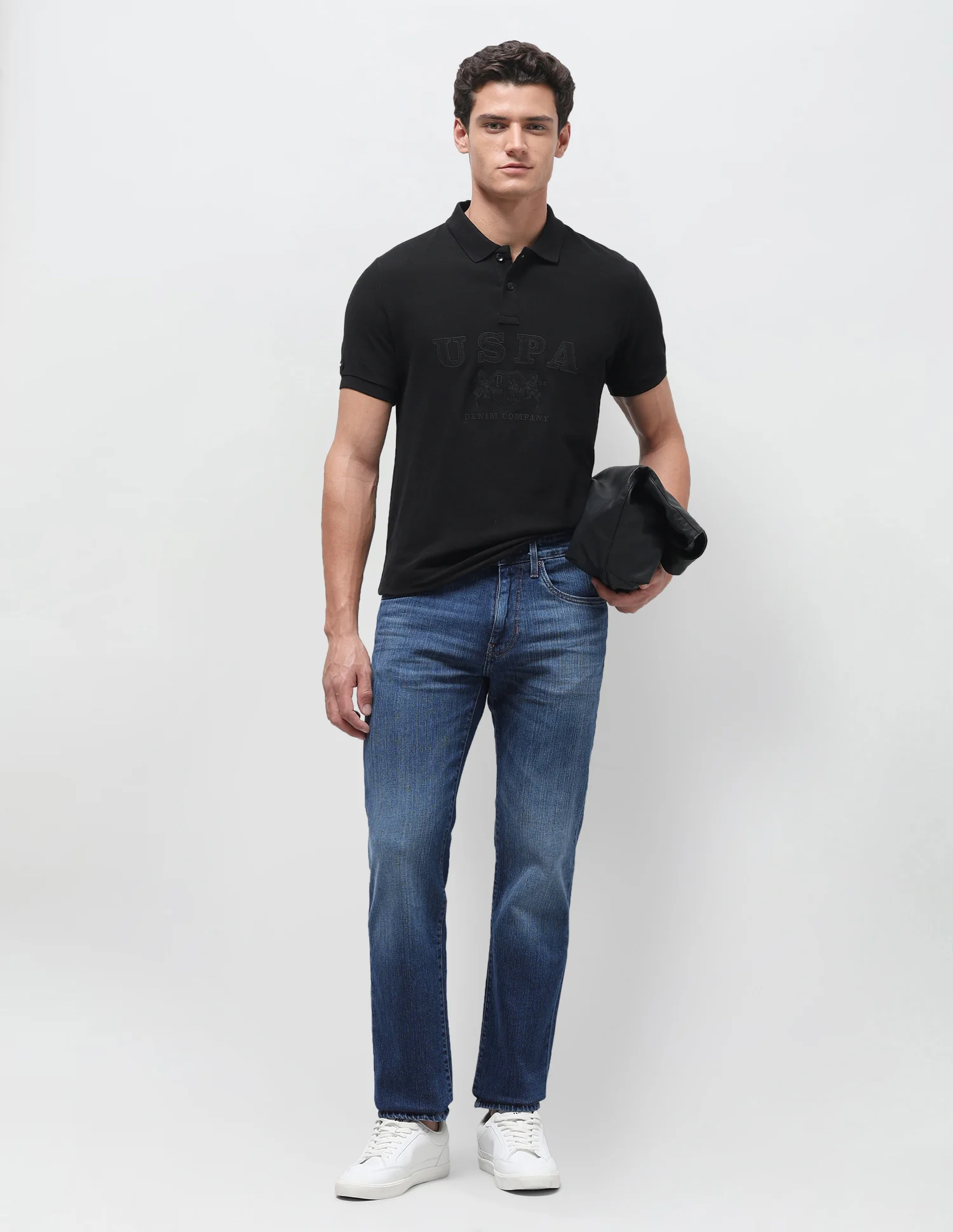 Harold Slim Straight Fit Blue Jeans - Image 3