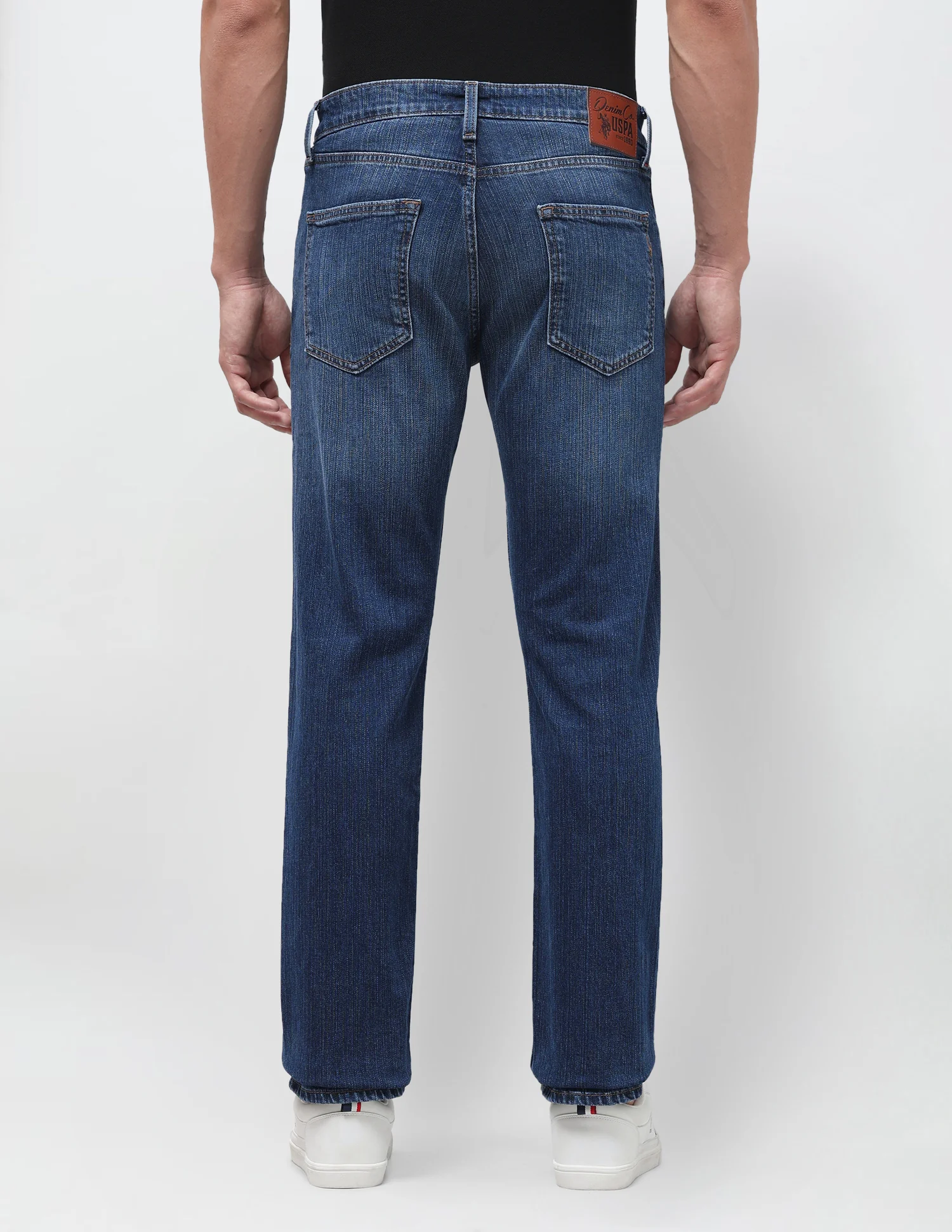 Harold Slim Straight Fit Blue Jeans - Image 5