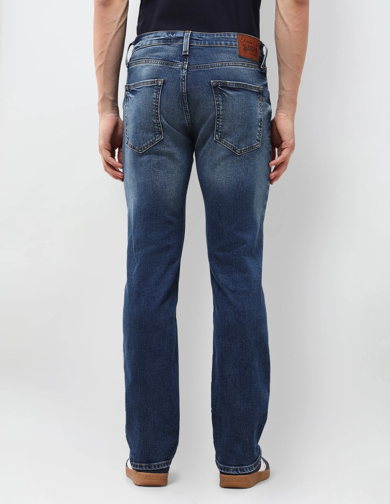 Harold Slim Straight Fit Blue Jeans - Image 5
