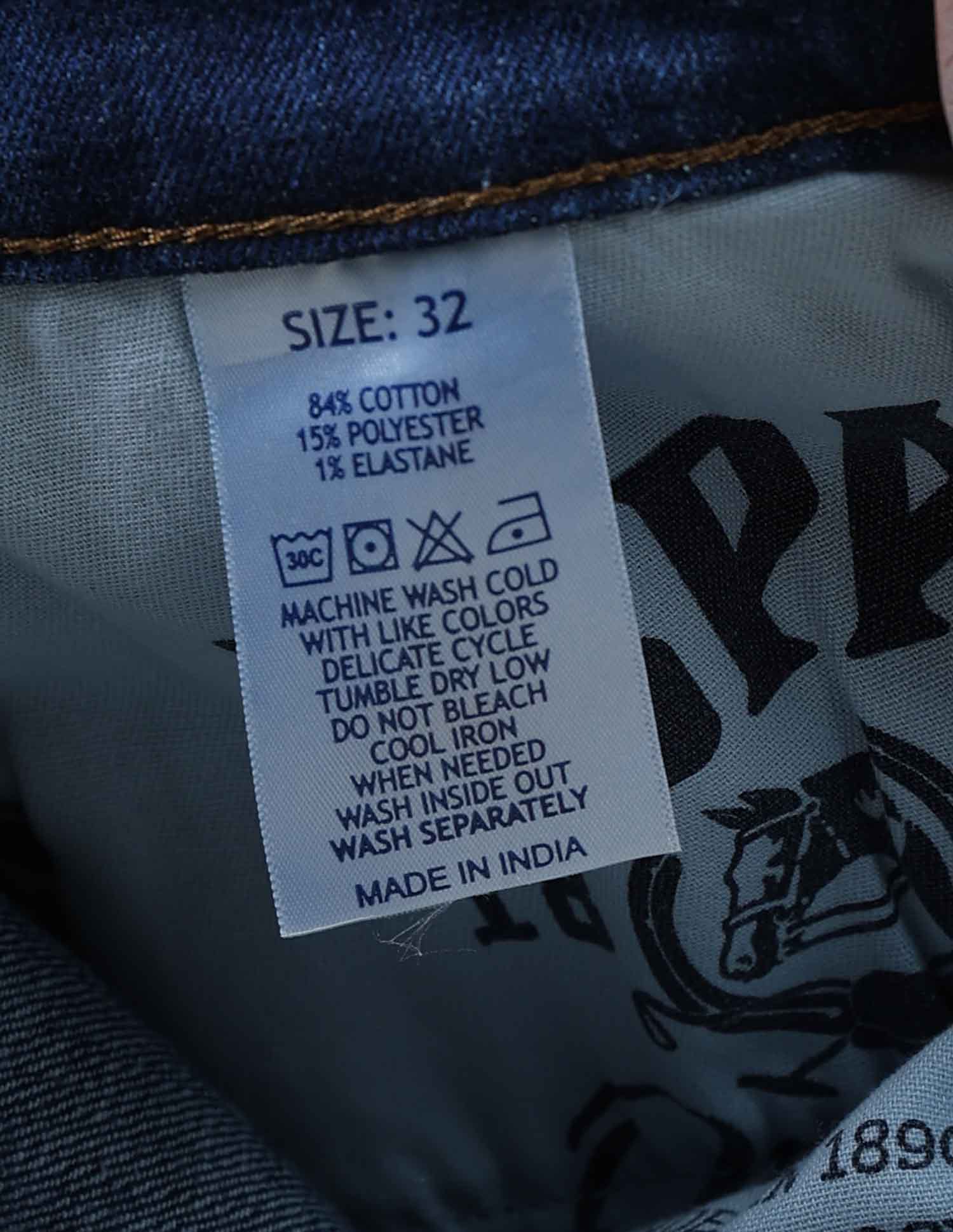 Harold Slim Straight Fit Blue Jeans - Image 12