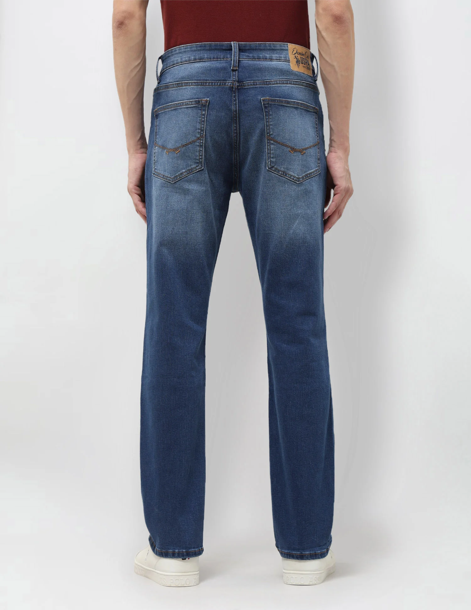Harold Slim Straight Fit Blue Jeans - Image 5